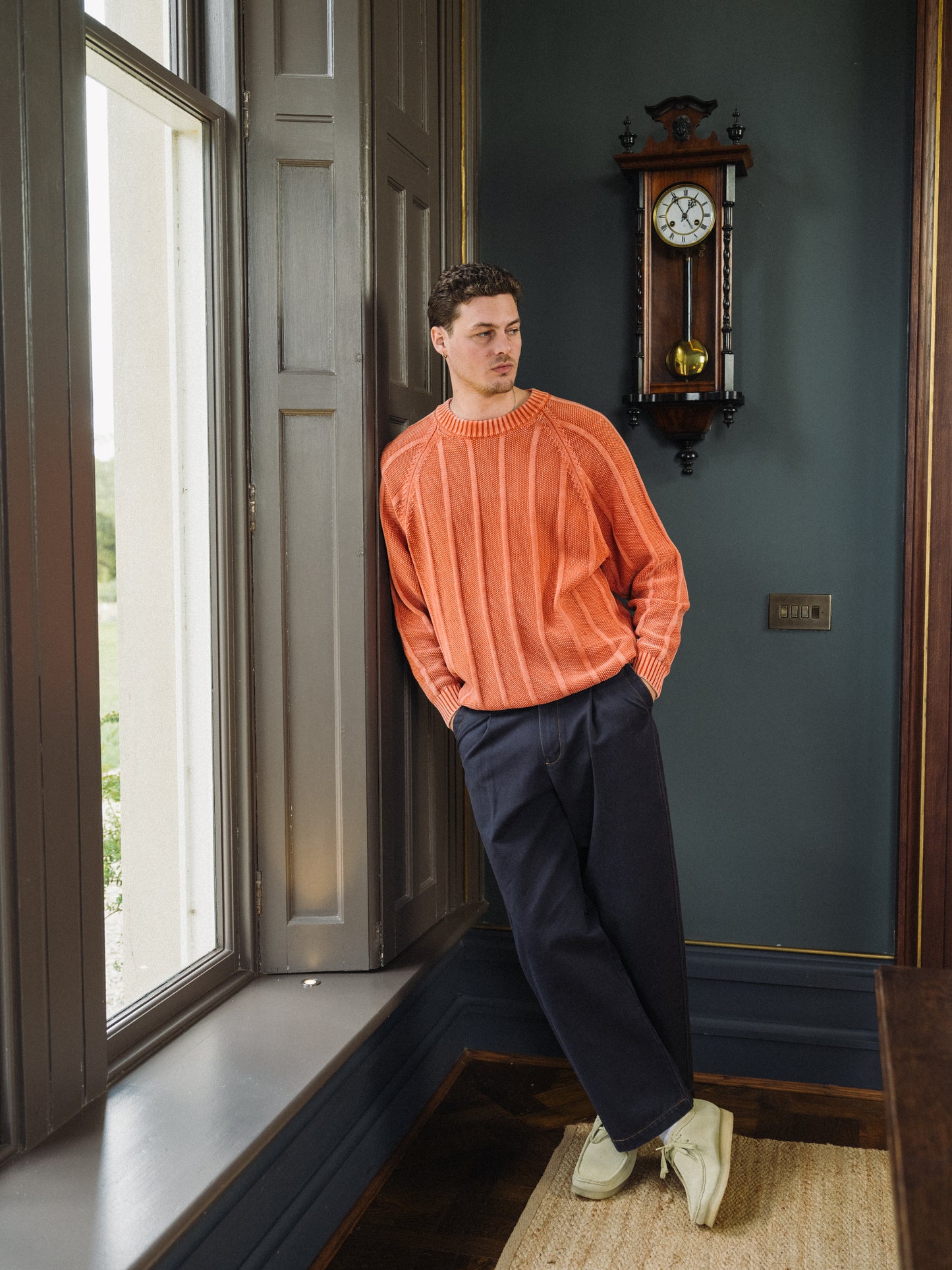 HEAVY CANVAS WORKWEAR TROUSER - NAVY