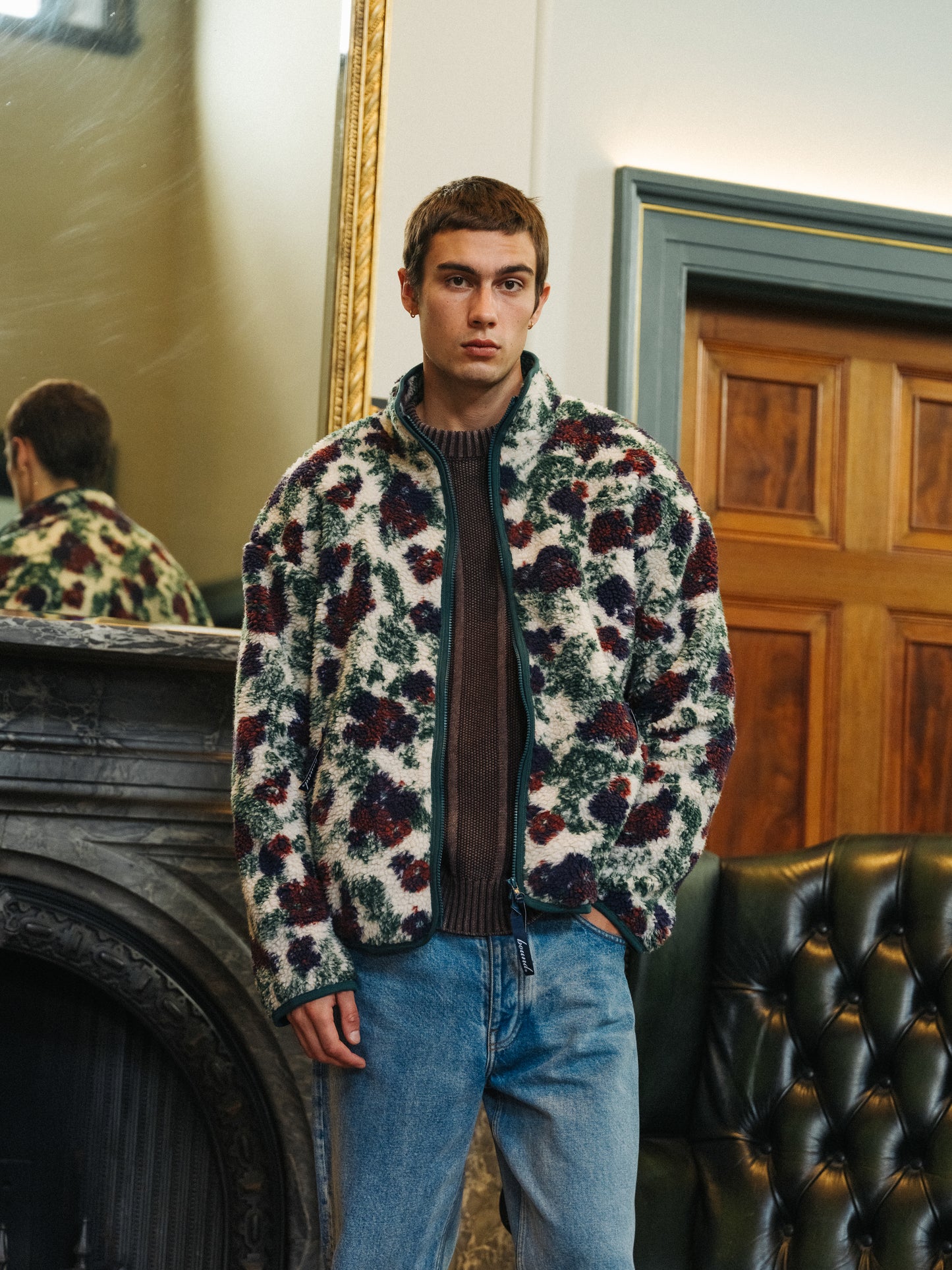 MELVIN WASHED SWEATER - BROWN