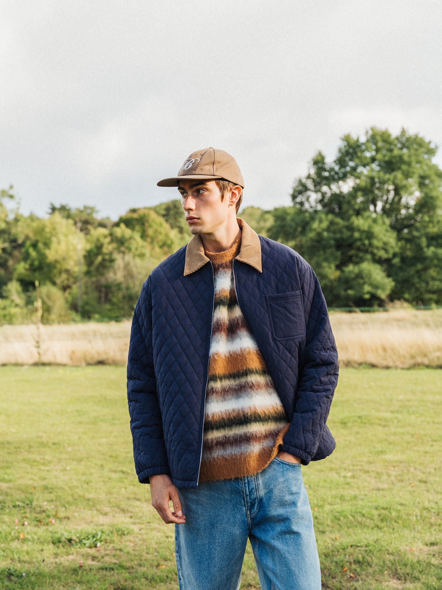 ALPACA BRUSHED STRIPE VEST