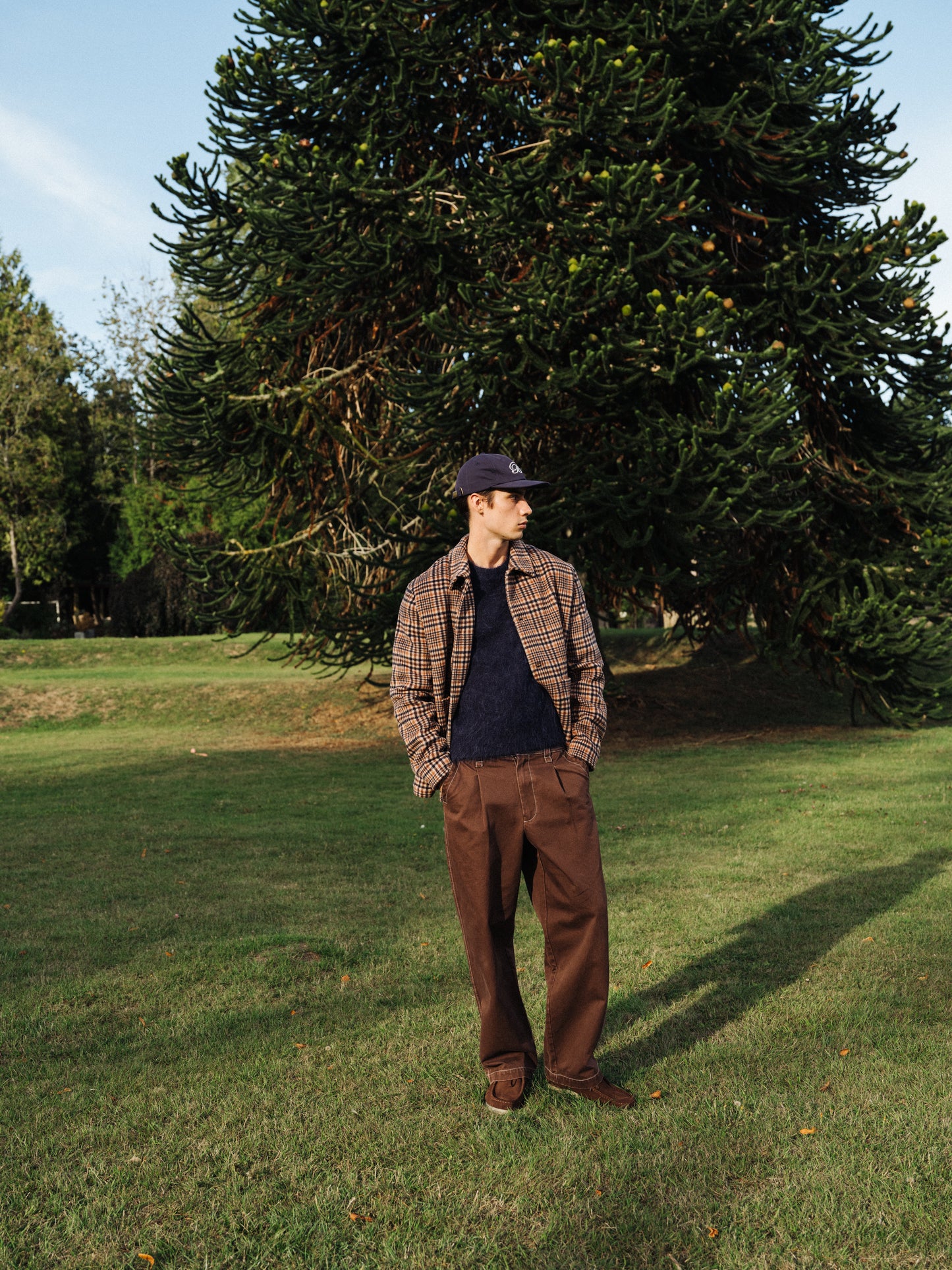 DEXTER CROPPED ALPACA KNIT - NAVY