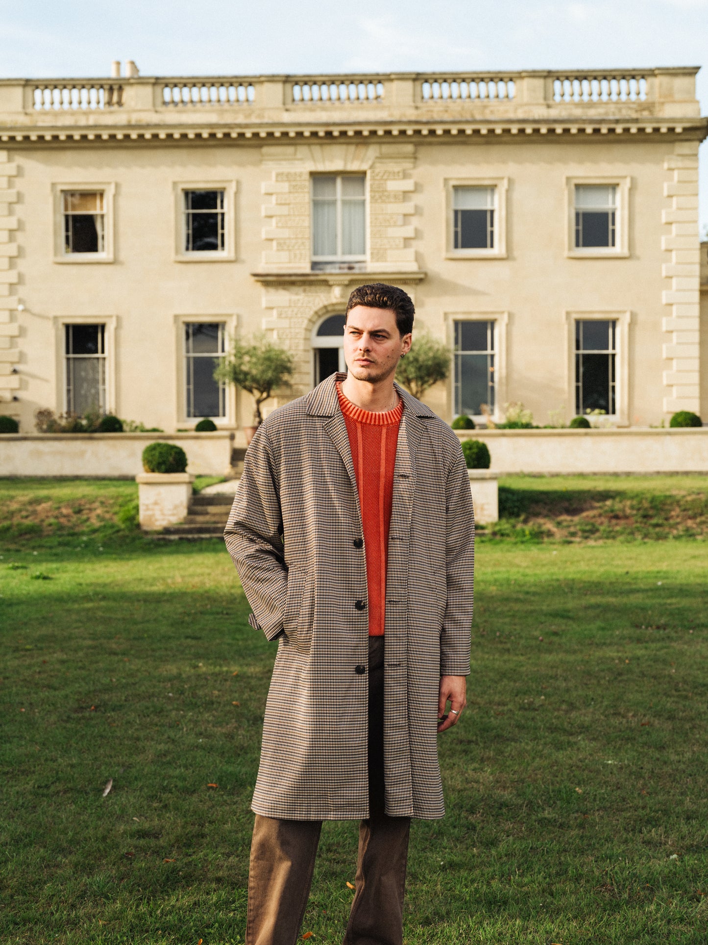 MELVIN WASHED SWEATER - BRIGHT ORANGE