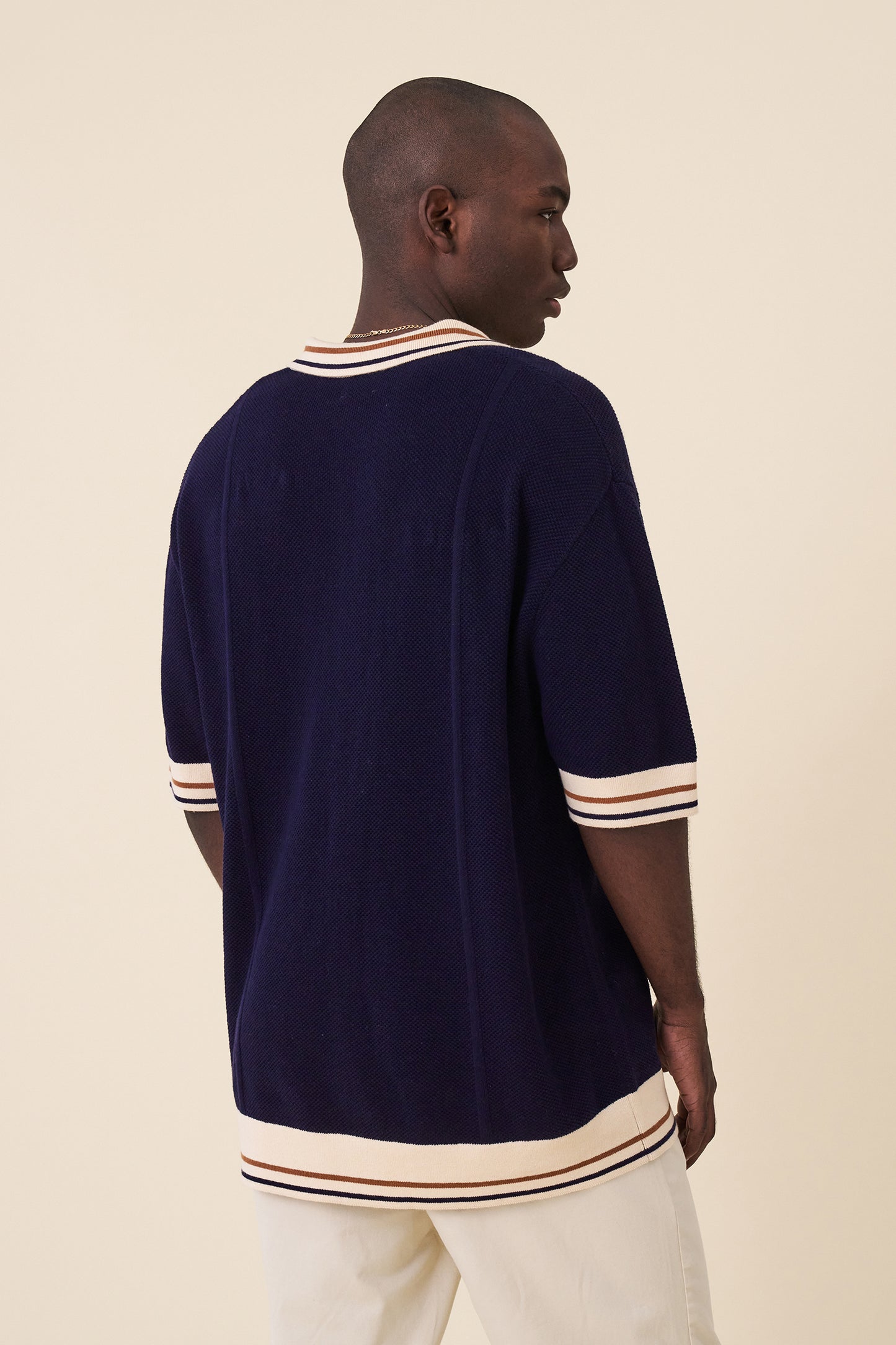 STEVIE WAFFLE TEXTURED KNIT POLO
