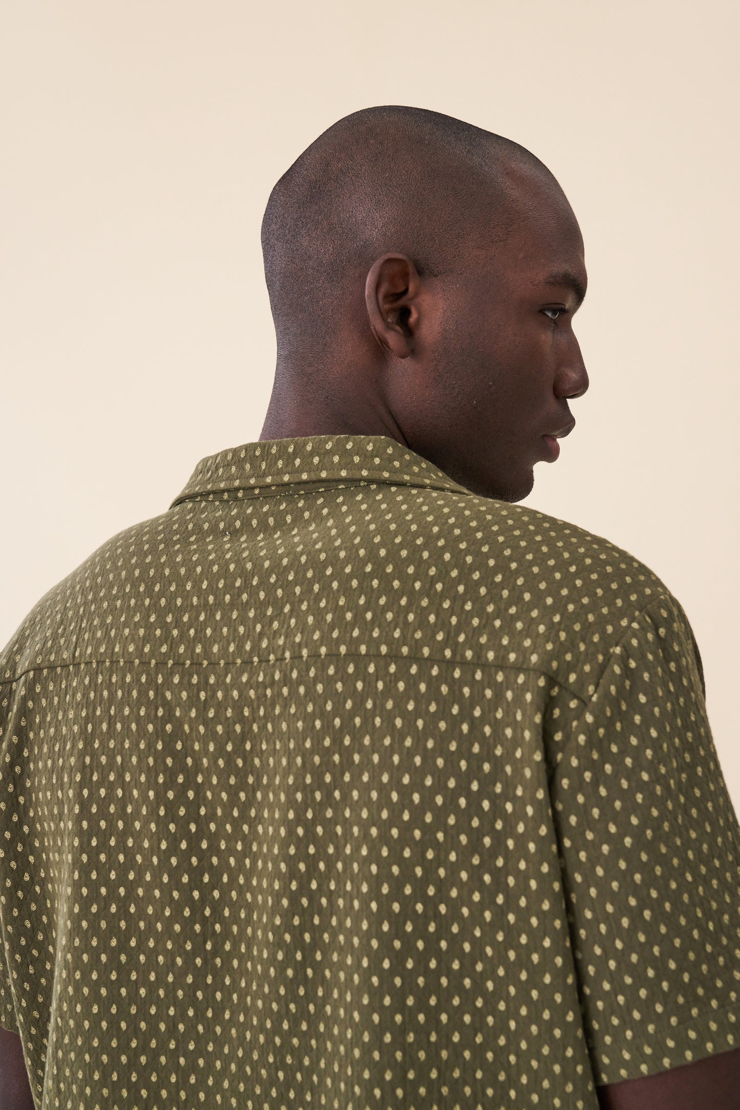 PAISLEY CUBAN SS SHIRT - SAGE