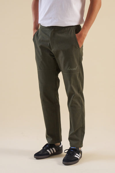 Khaki pants store with scrunch bottoms