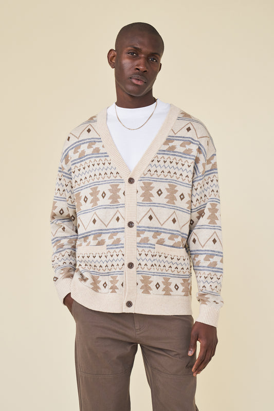 AZTEC GRANDAD CARDIGAN