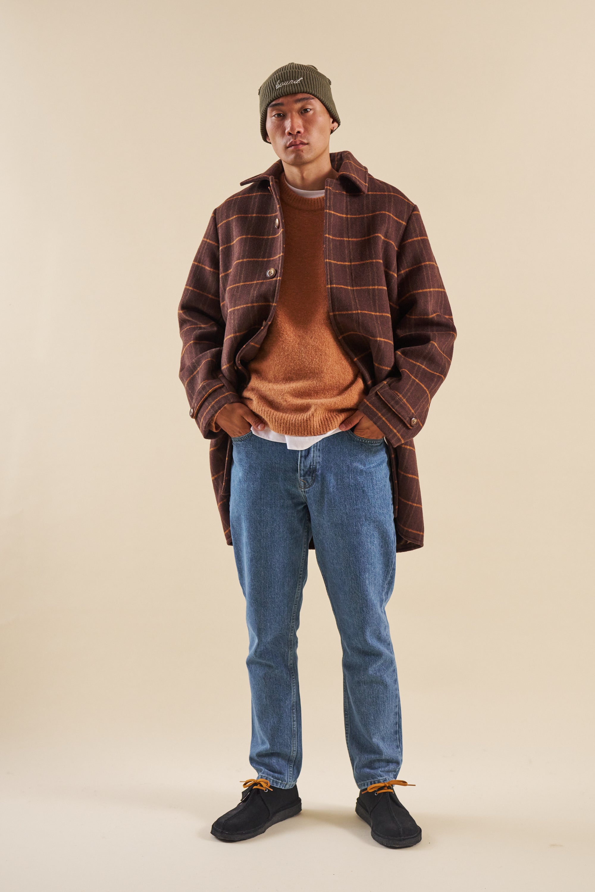 BAXTER MOHAIR BLEND SWEATER - RUST – bound