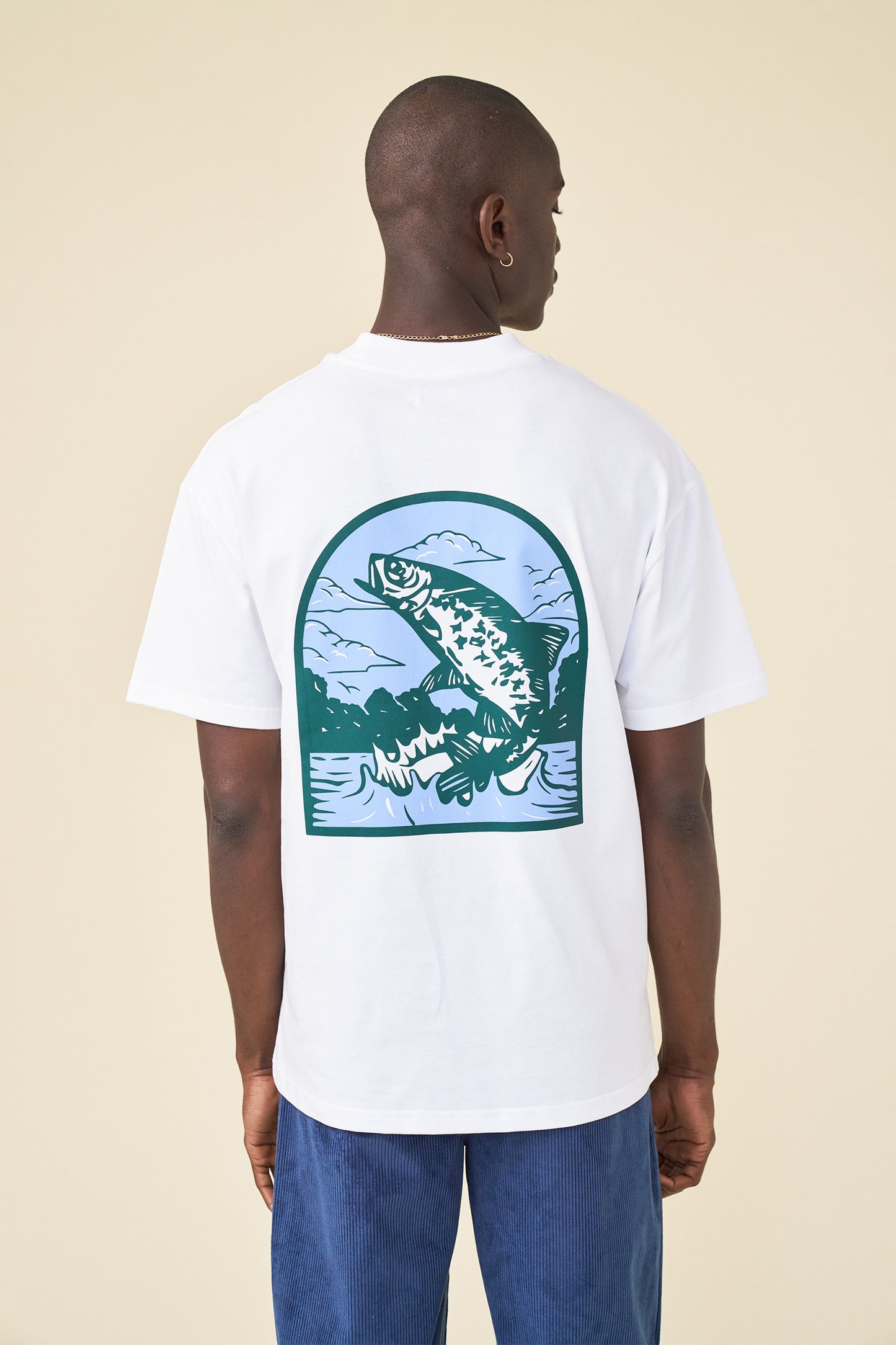 MARINA ANGLING TEE - WHITE