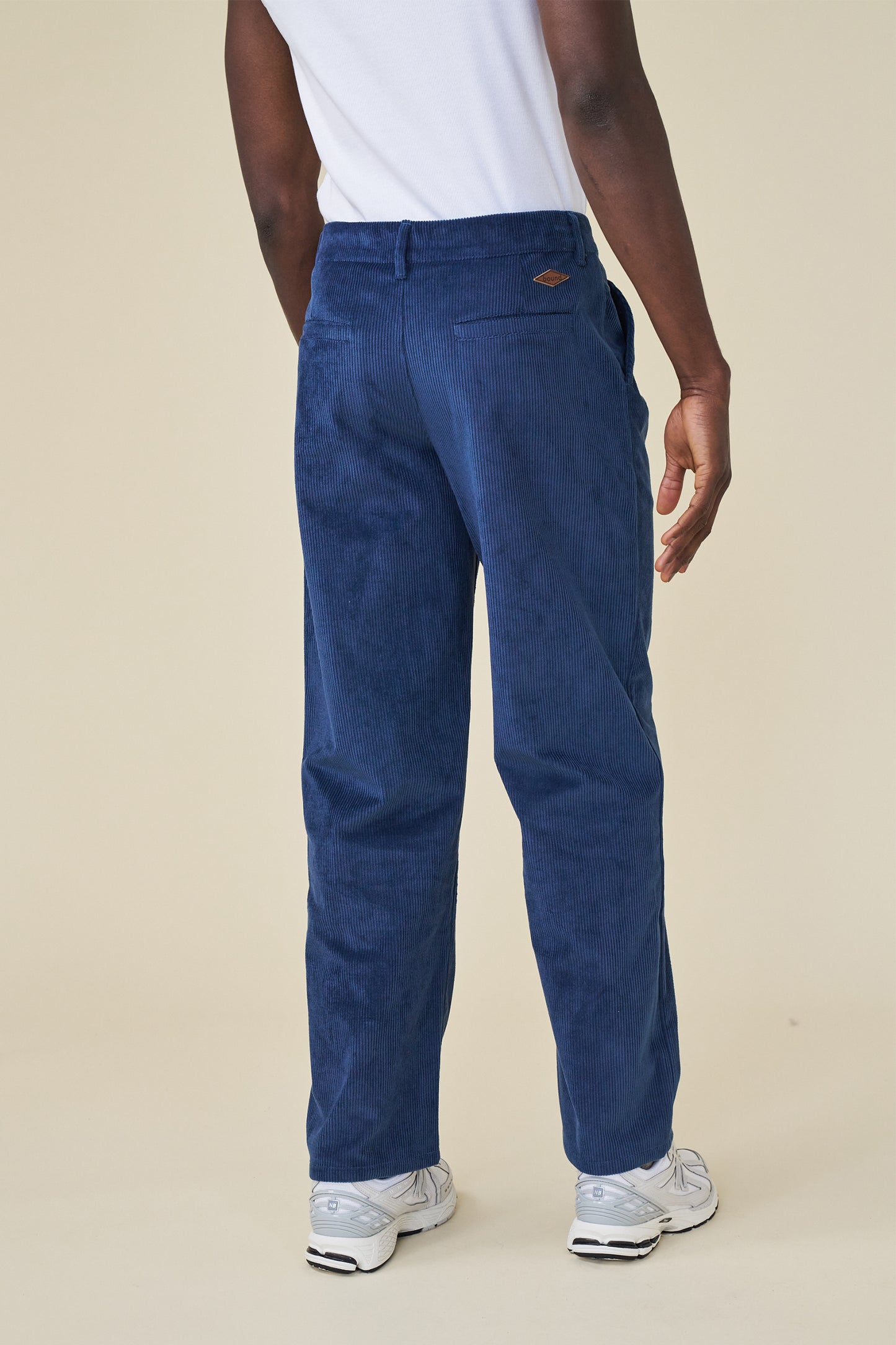 WIDE LEG CORDUROY TROUSER - DALLAS BLUE