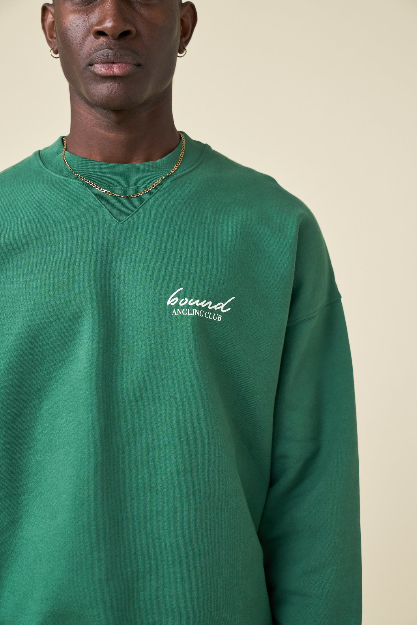 ANGLING CLUB SWEATER - FOREST GREEN