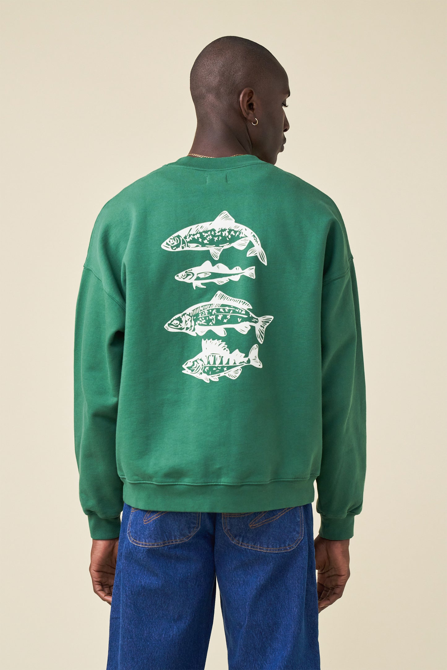 ANGLING CLUB SWEATER - FOREST GREEN