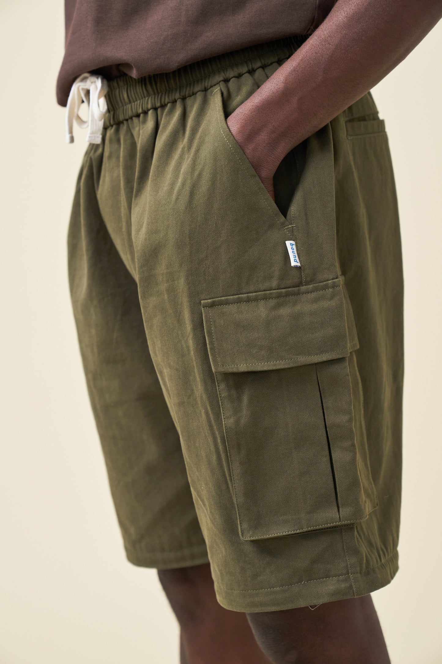 CANVAS CARGO TROUSER + SHORT ZIP OFFS - ARMY GREEN