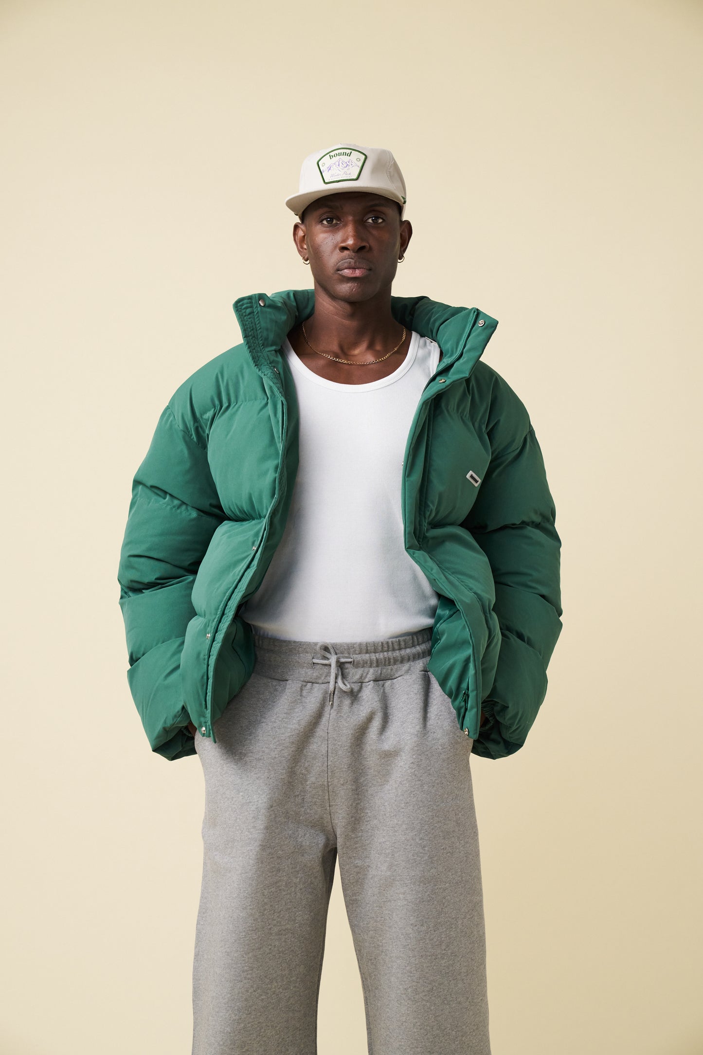 ARCTIC PADDED PUFFER COAT - HUNTER GREEN