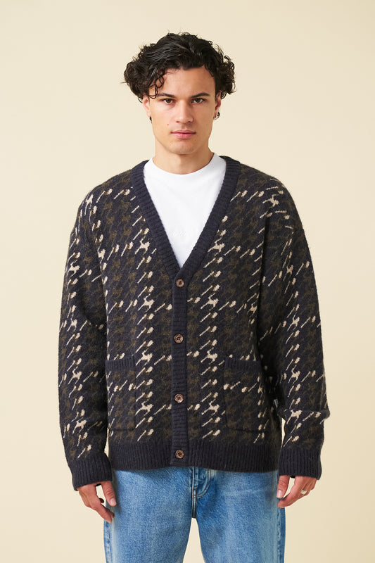 RONNIE MOHAIR CARDIGAN - NAVY