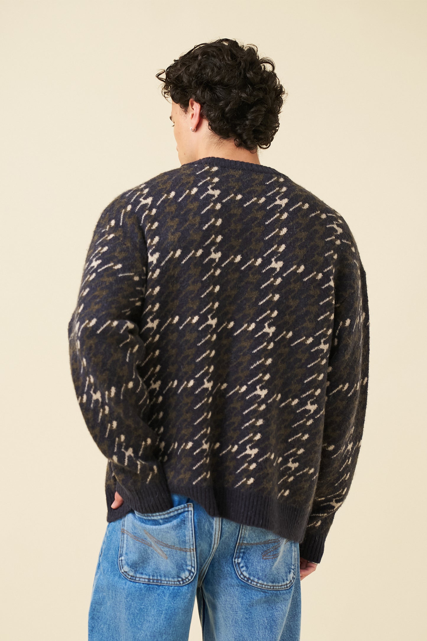 RONNIE MOHAIR CARDIGAN - NAVY