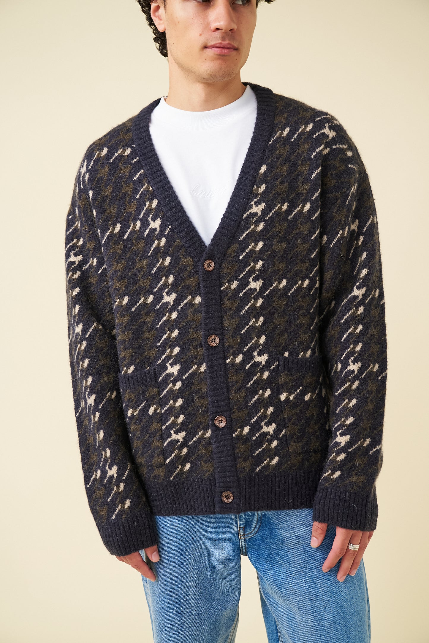 RONNIE MOHAIR CARDIGAN - NAVY