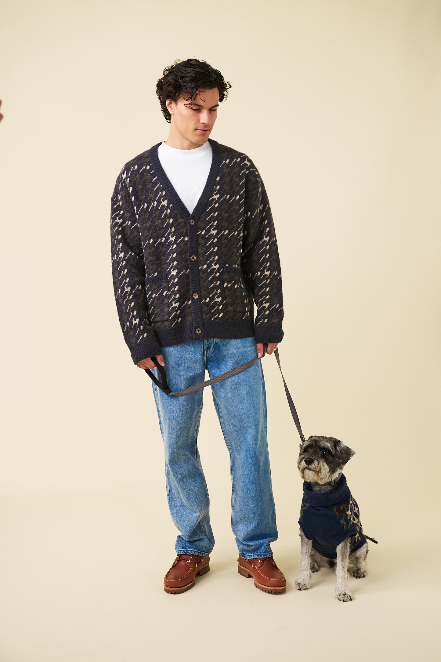 RONNIE MOHAIR CARDIGAN - NAVY