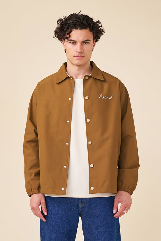 CLASSIC COACH JACKET - CARAMEL