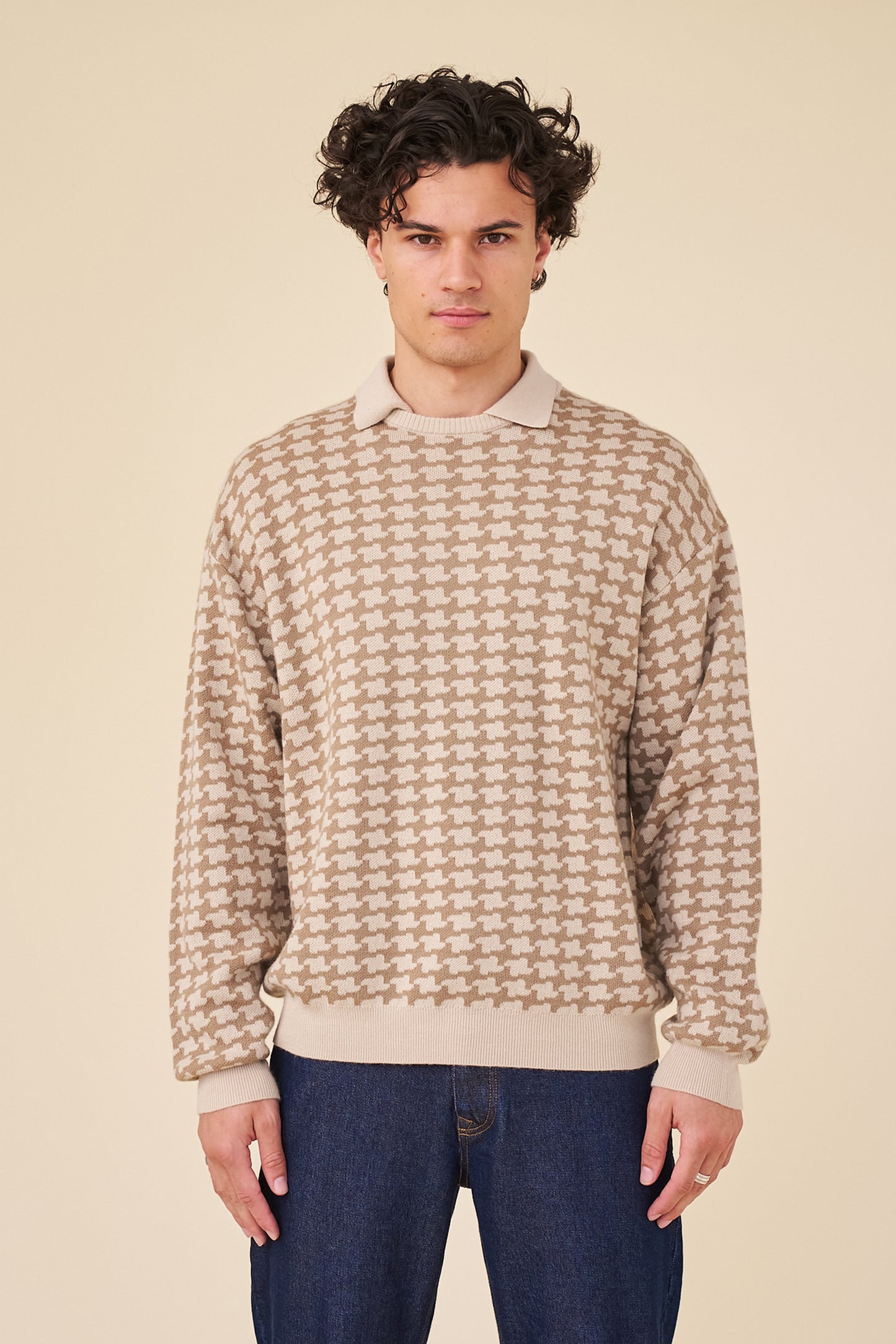 ORBISON WOOL POLO COLLAR KNIT