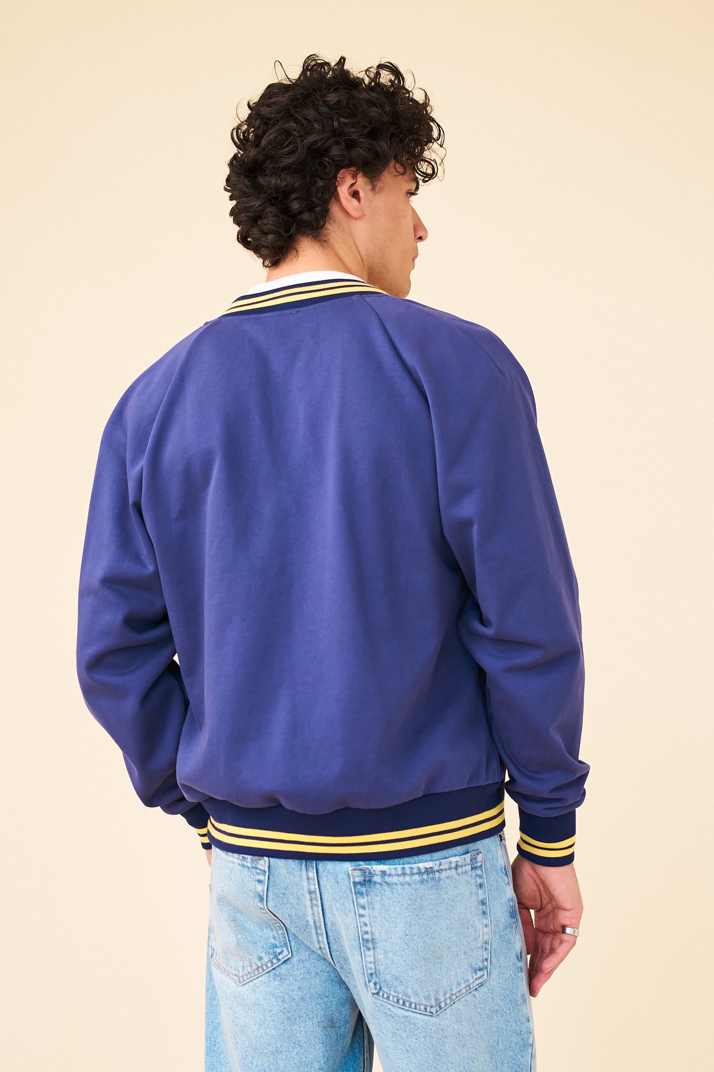 BERKELEY VARSITY CARDIGAN - NAVY / YELLOW