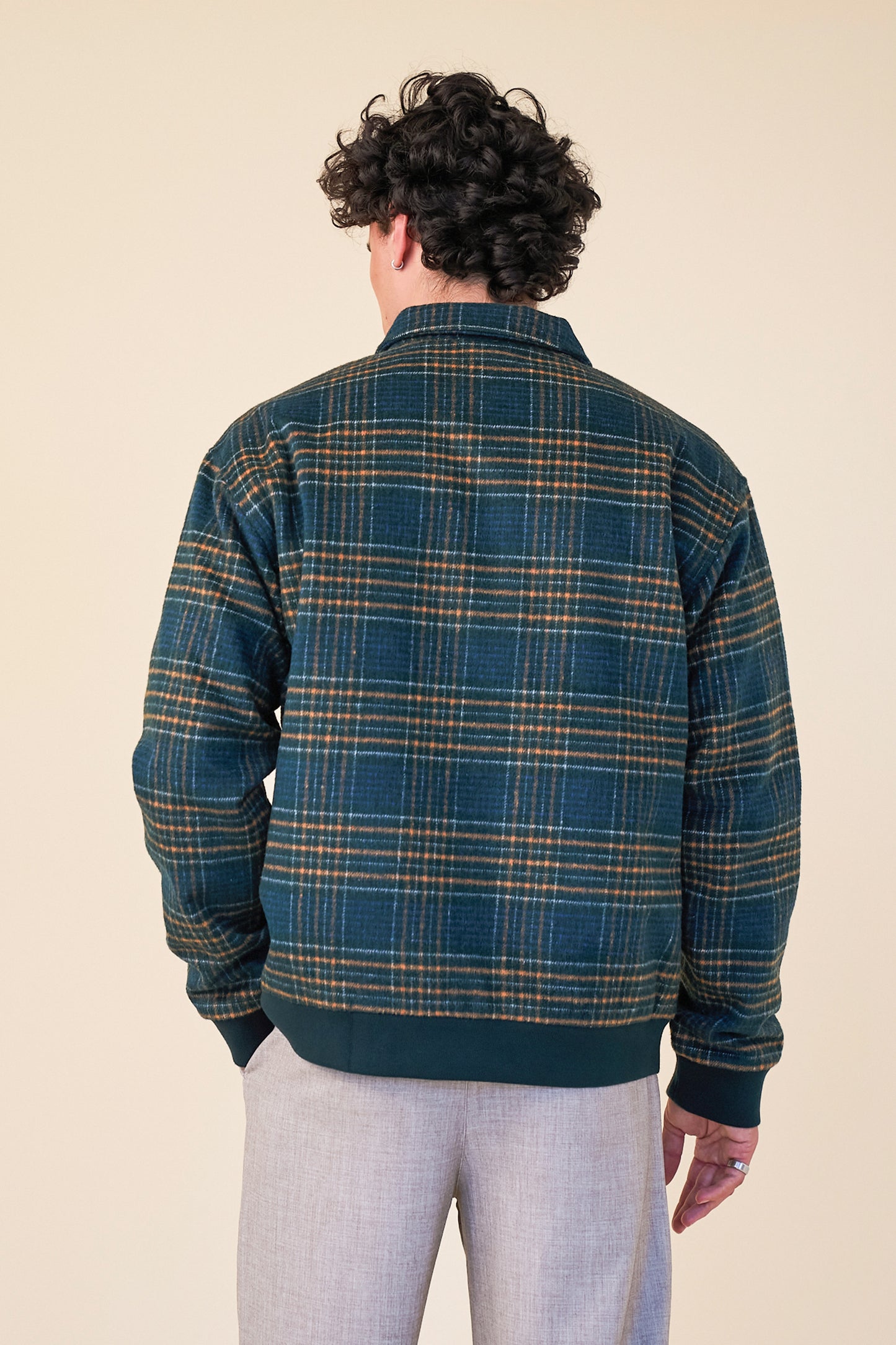 LENOX CHECK WOOL BOMBER