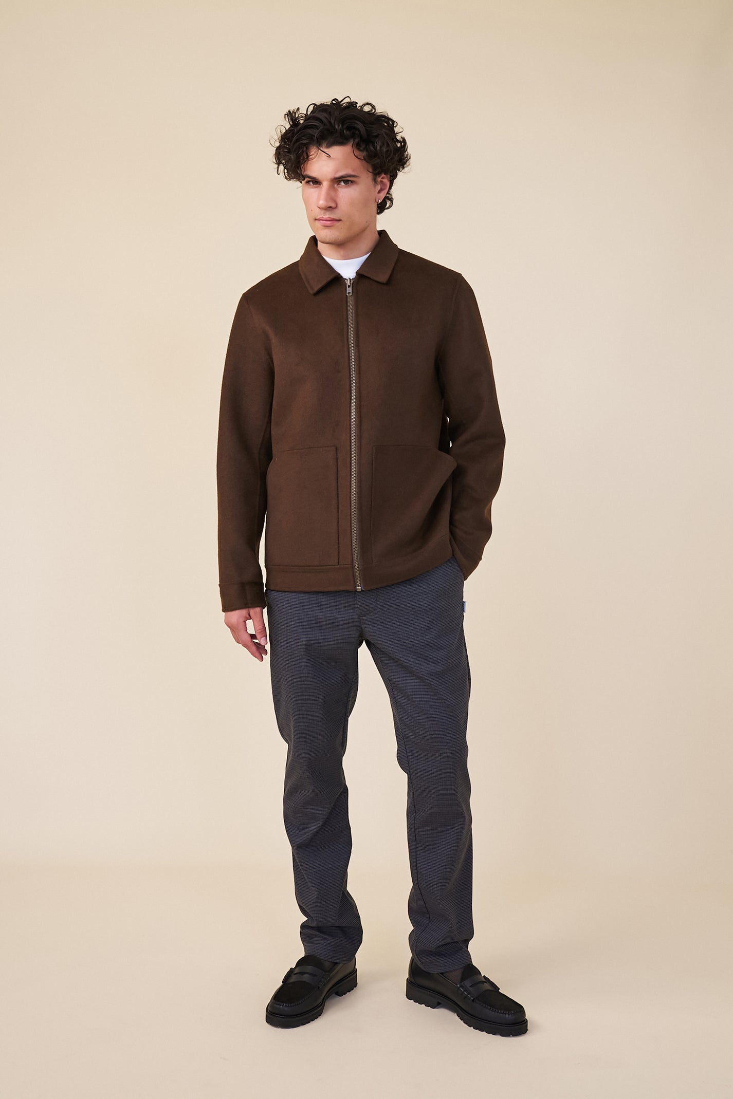 ENGLISH WALNUT KNIT OUTERWEAR