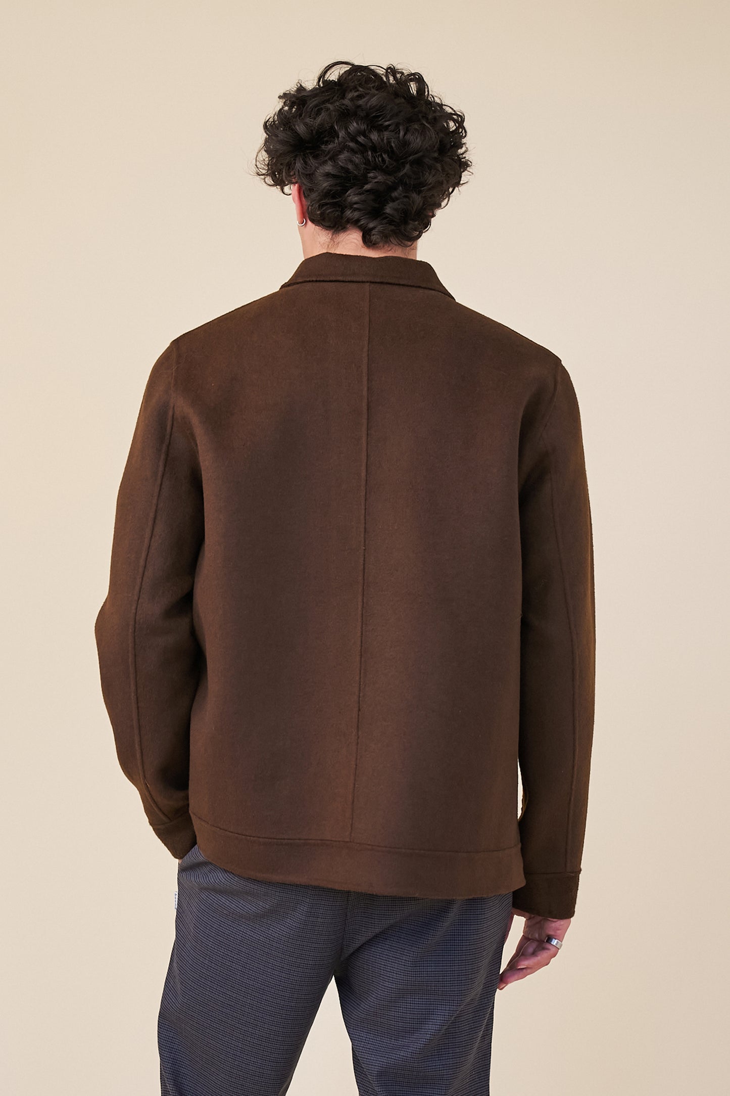 WINDSOR WOOL JACKET - WALNUT