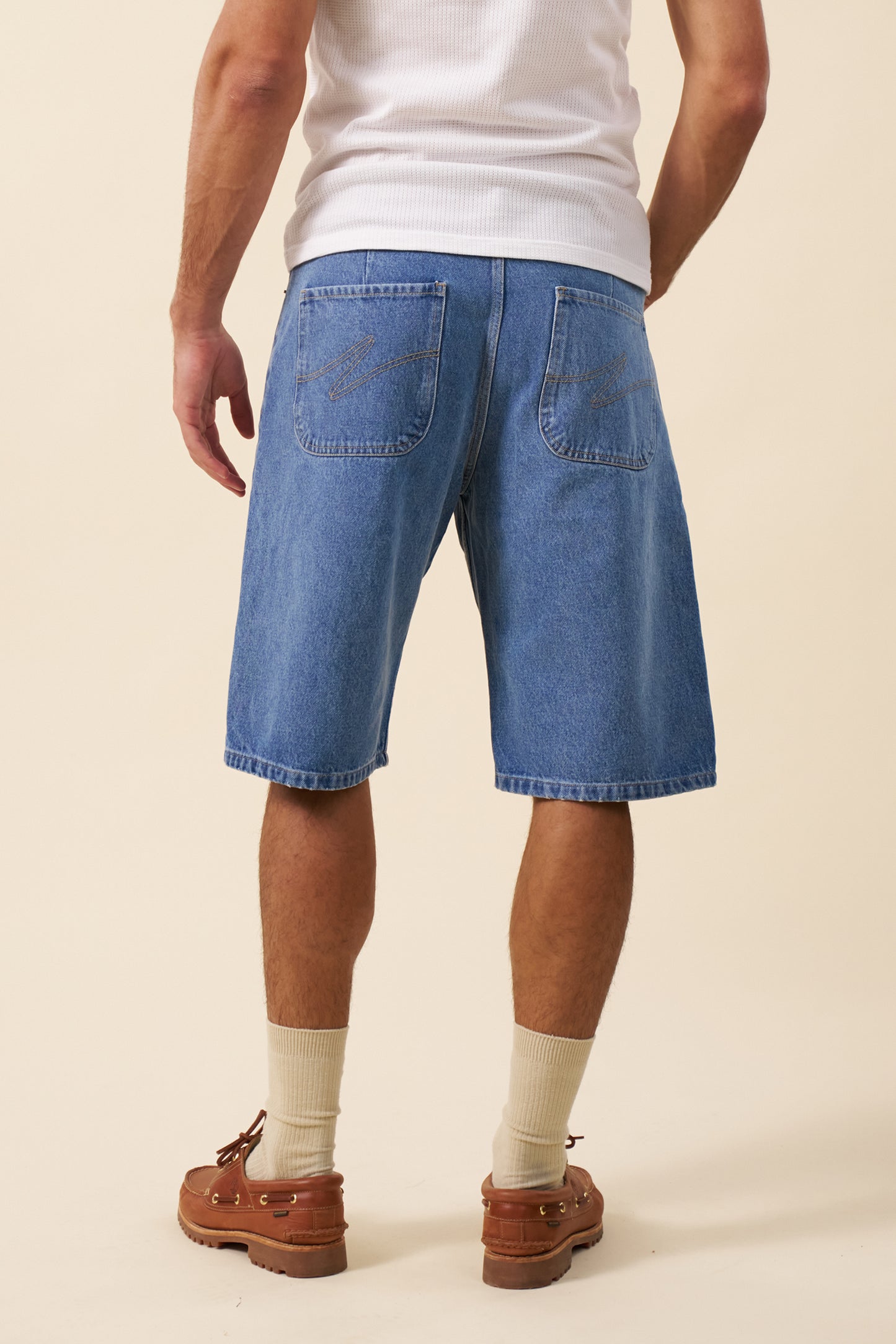 UNION DENIM JORTS - LIGHT BLUE