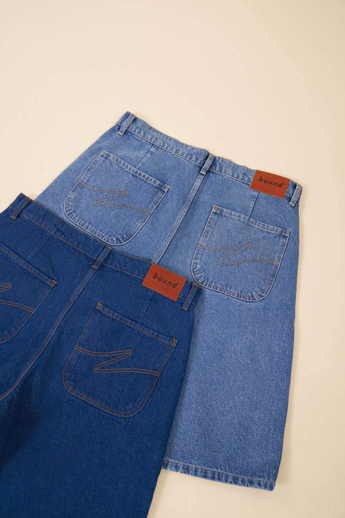 UNION DENIM JORTS - MID BLUE