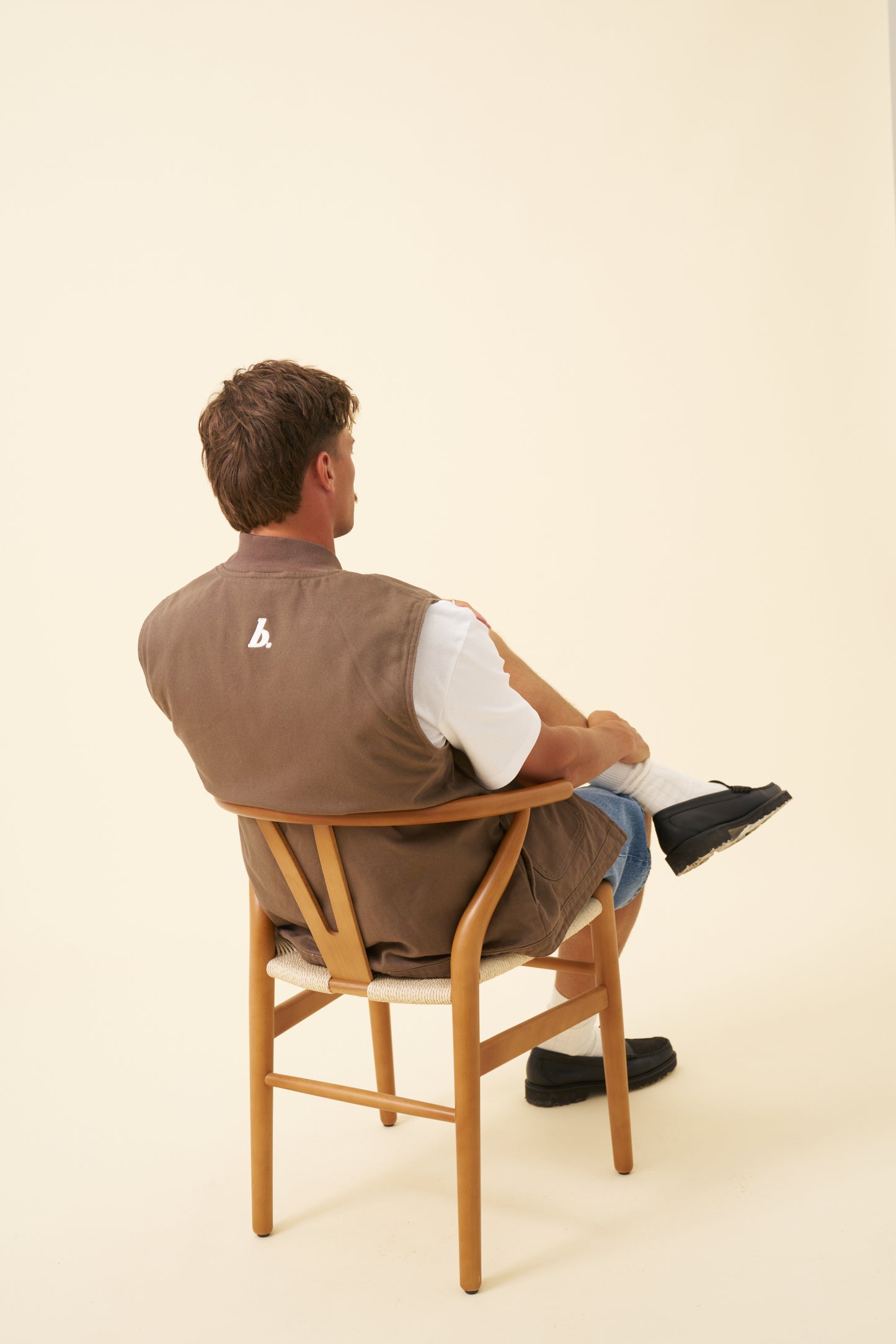 BOTHA HEAVY CANVAS VEST - BROWN