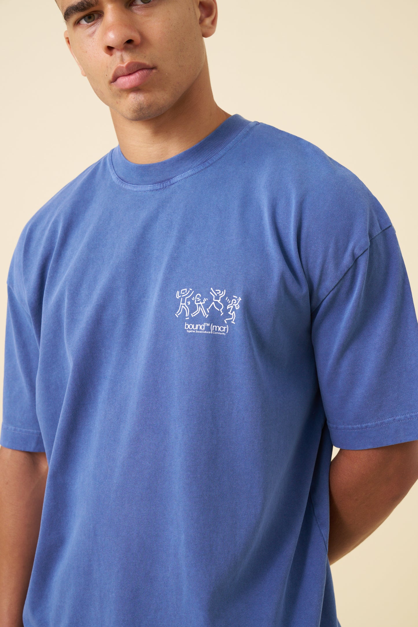 DANCING TEE - WASHED LIGHT NAVY