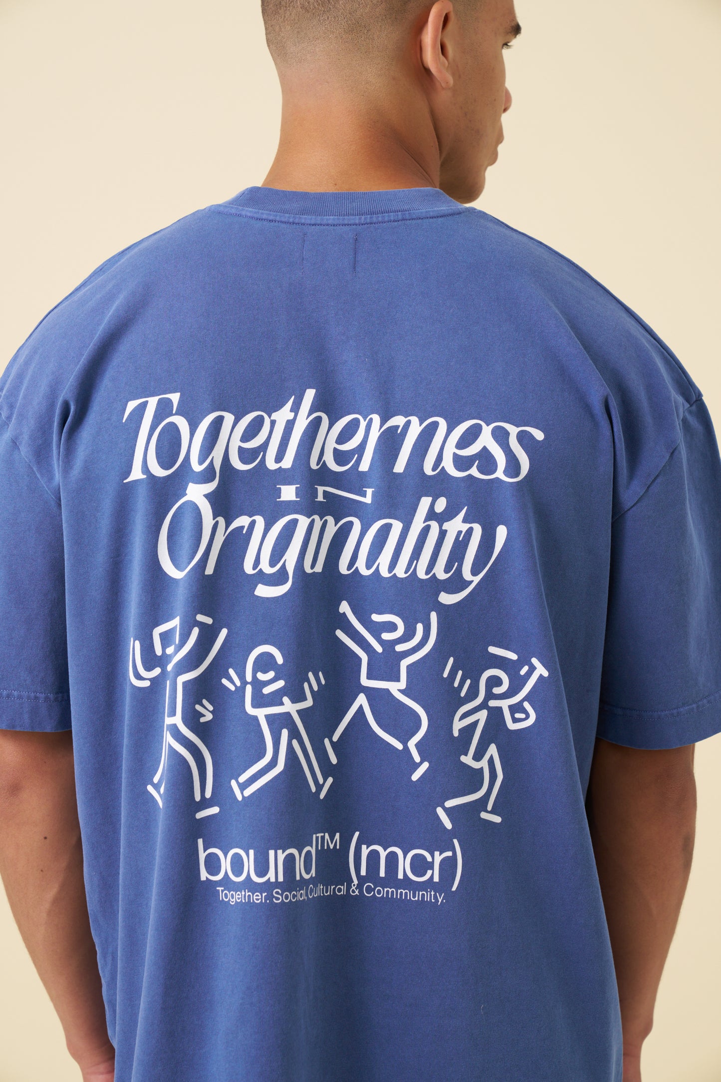 DANCING TEE - WASHED LIGHT NAVY