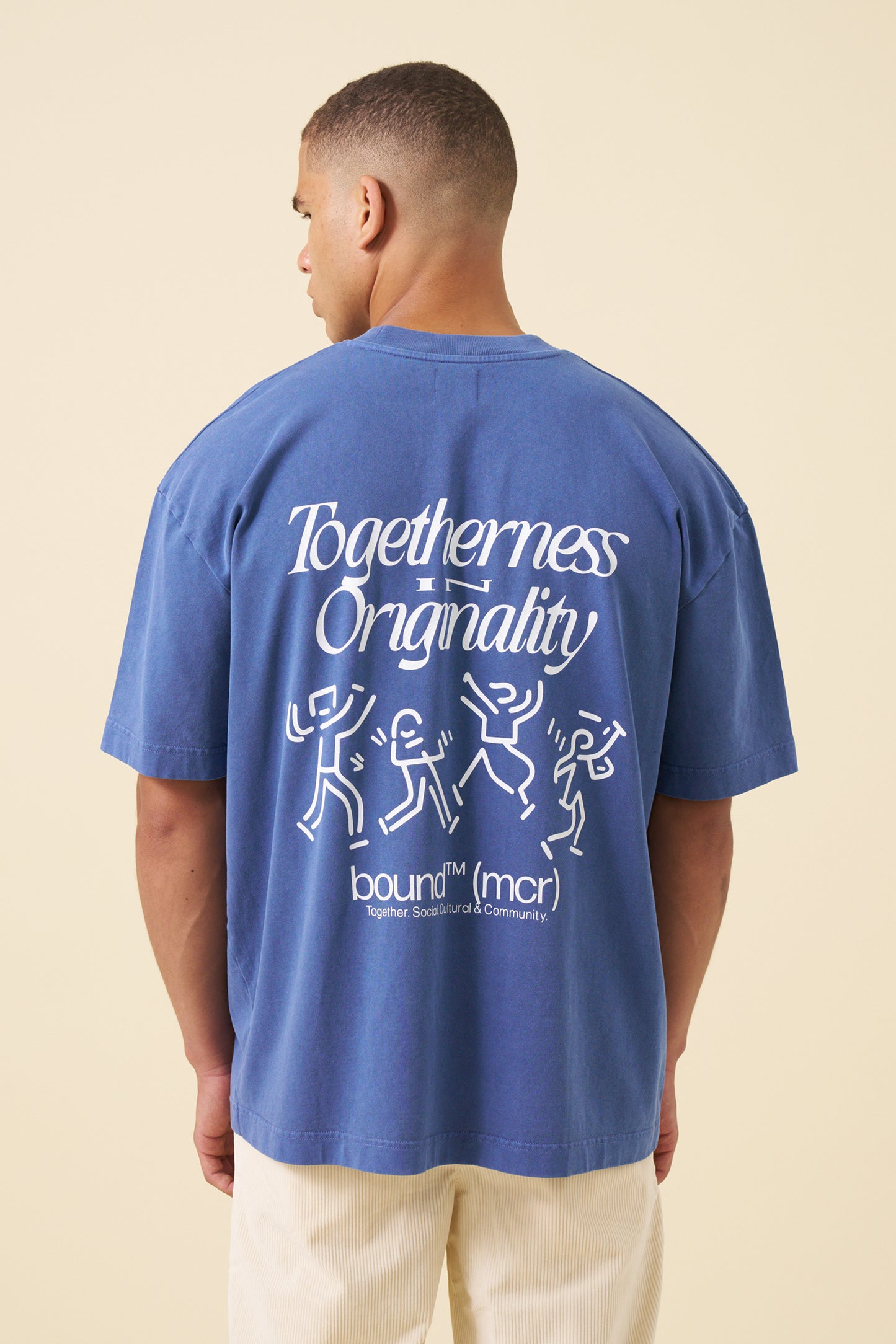 DANCING TEE - WASHED LIGHT NAVY