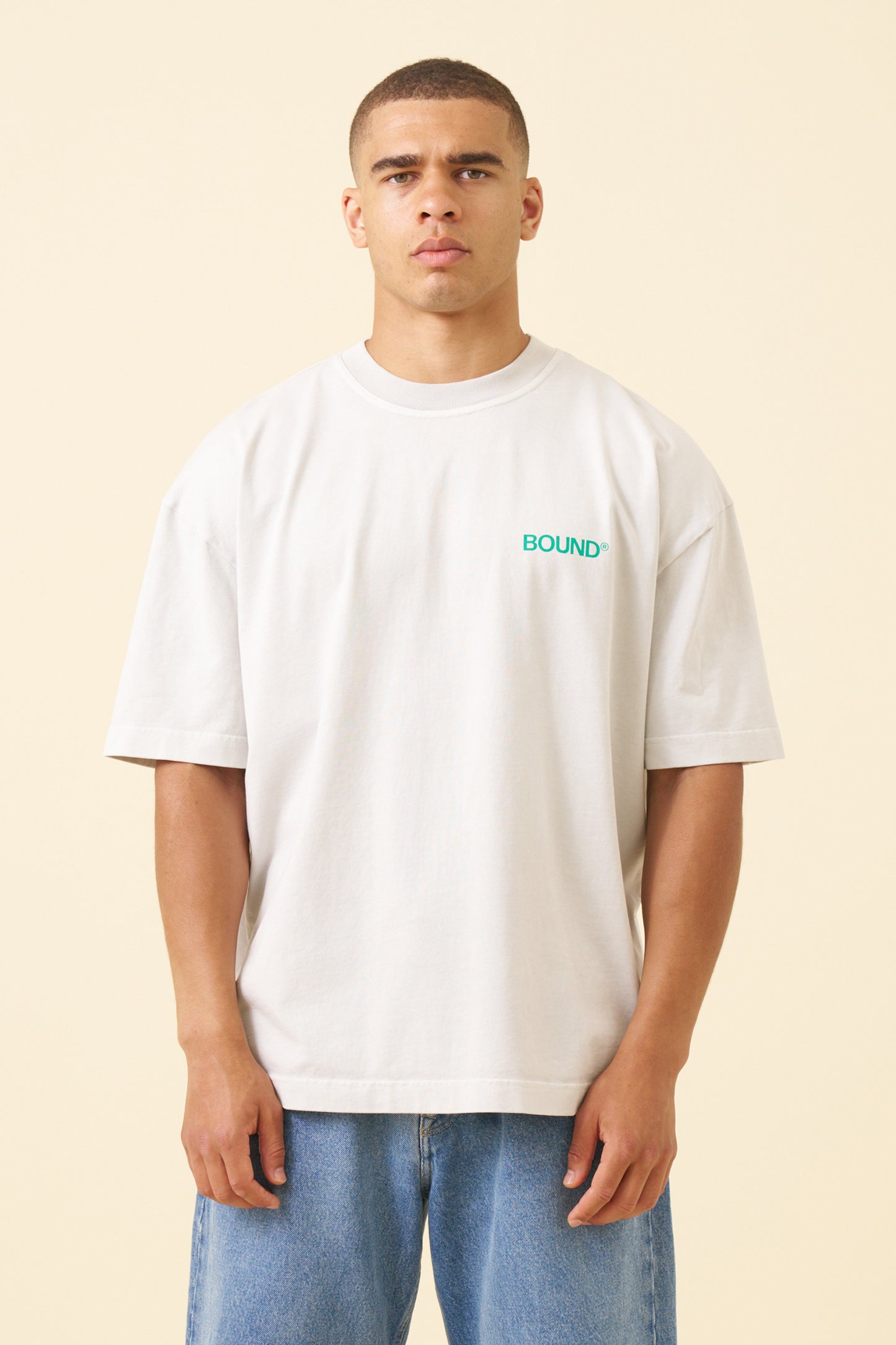 INDUSTRY FIRST TEE - WASHED LIGHT GREY