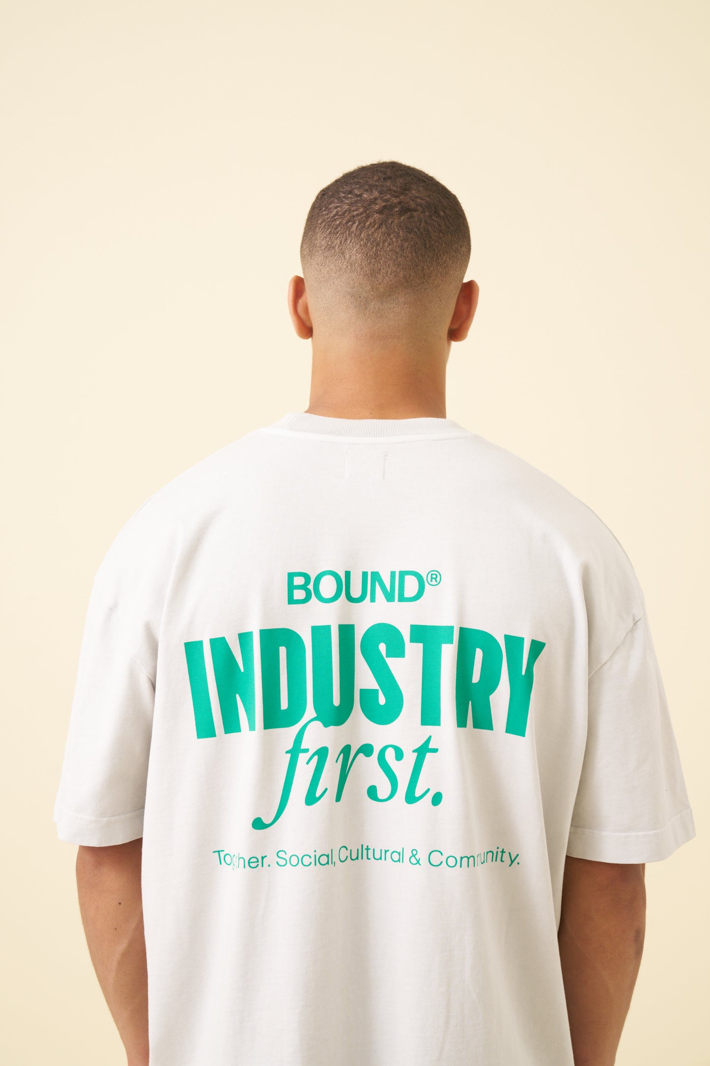 INDUSTRY FIRST TEE - WASHED LIGHT GREY