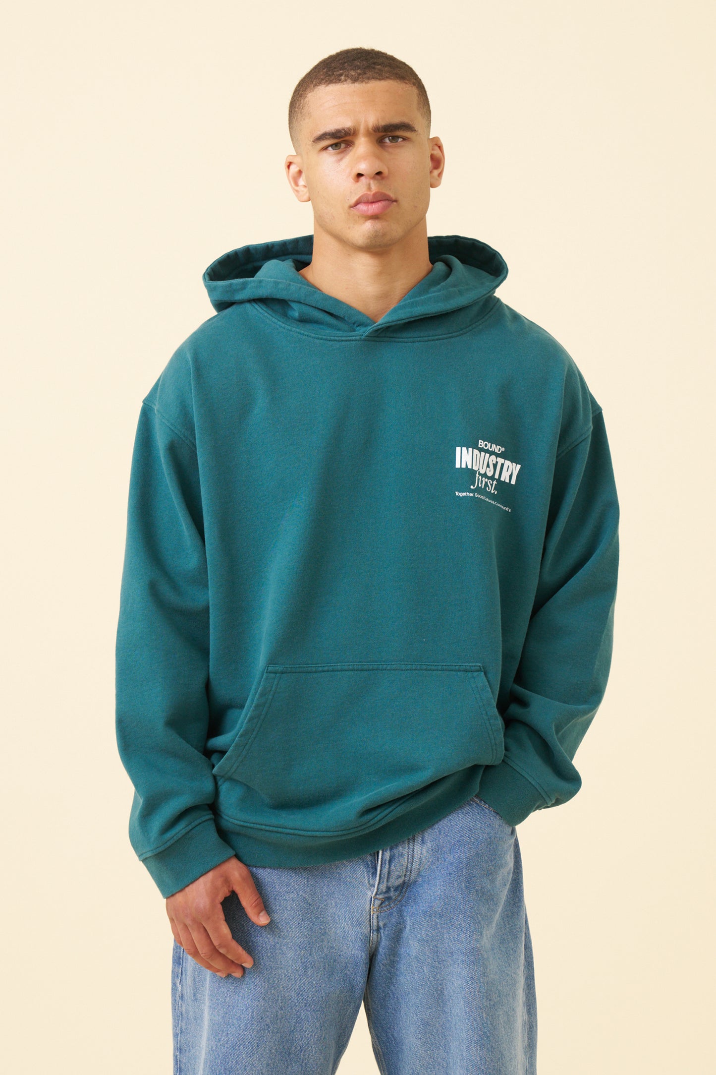 INDUSTRY FIRST HOODIE - FOREST GREEN