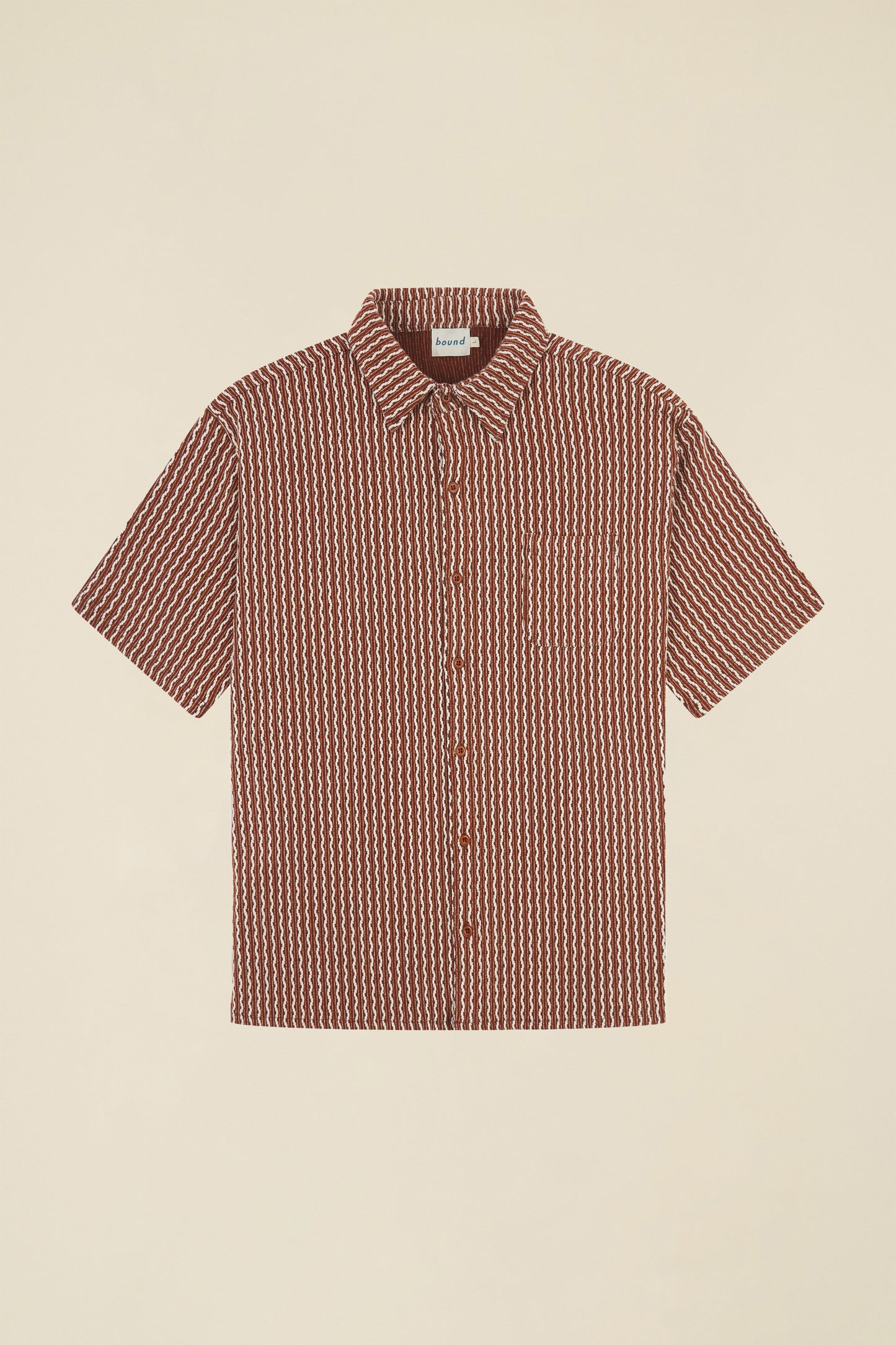 CASTRO WOVEN POLO - RUST