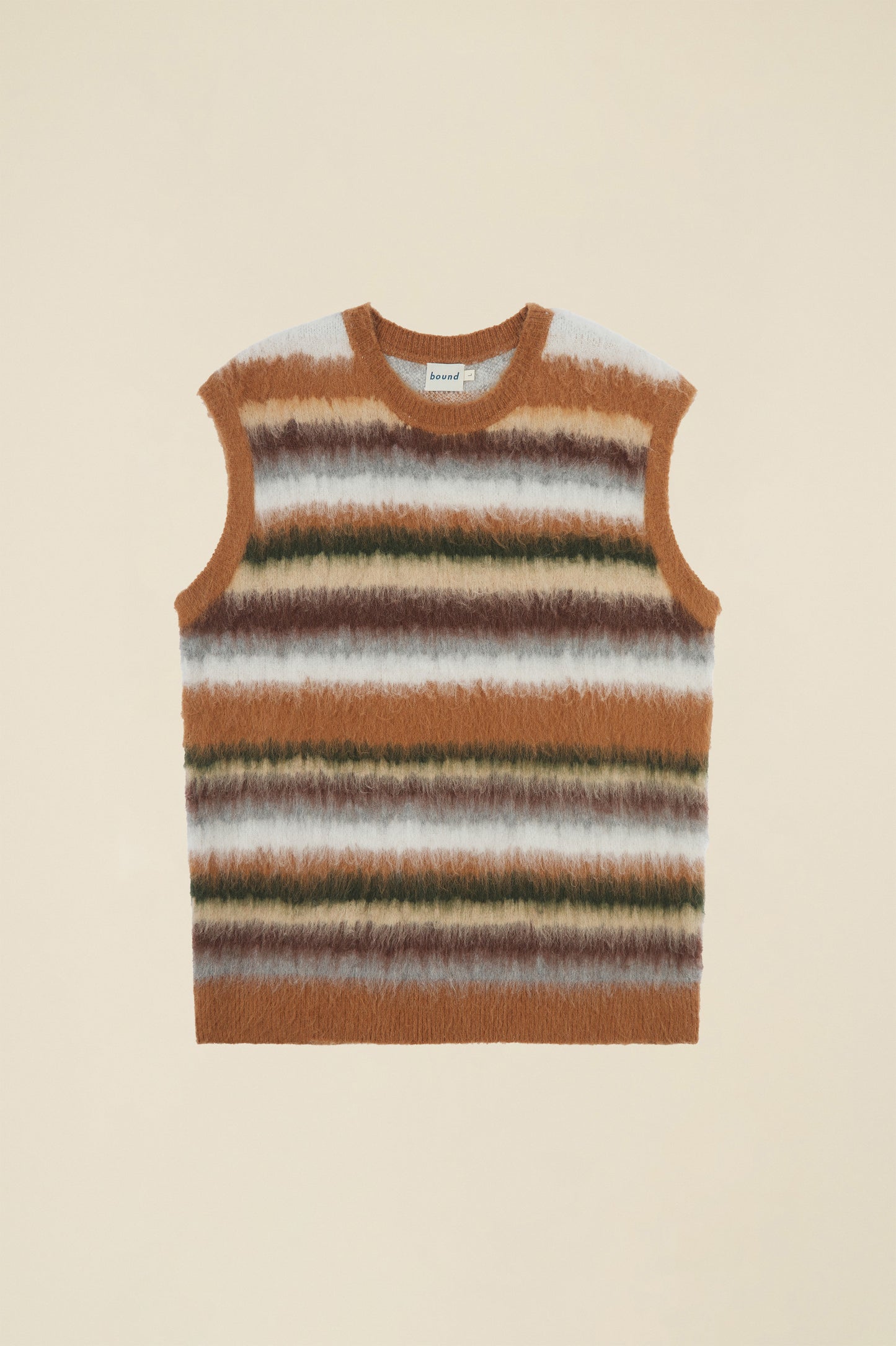 ALPACA BRUSHED STRIPE VEST