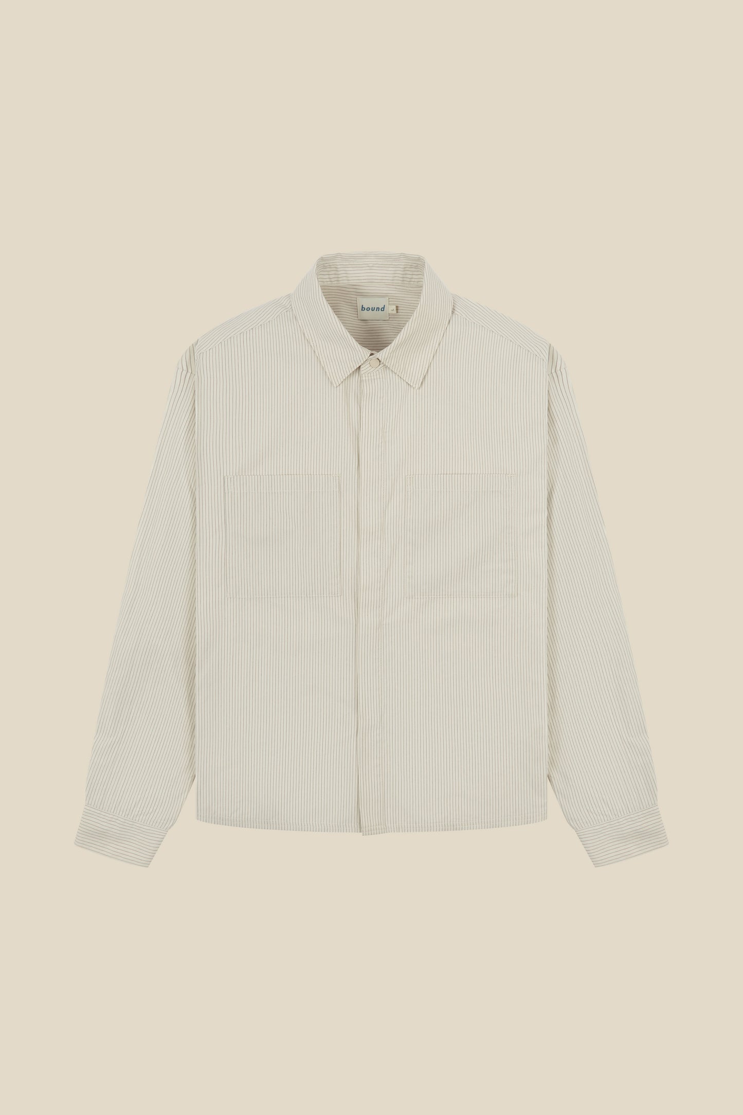 LORDELO STRIPE LONGSLEEVE SHIRT - ECRU