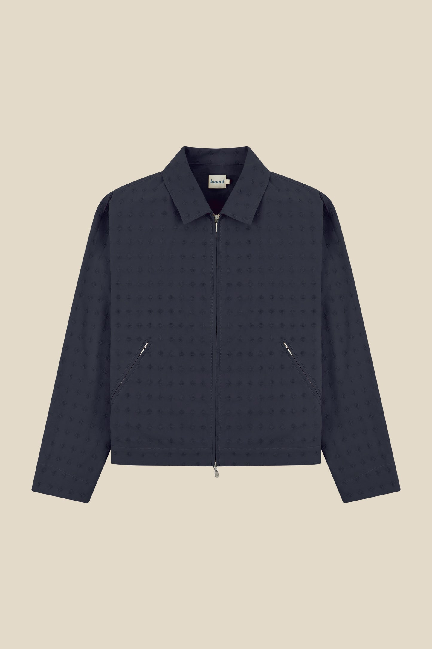EMBROIDERED RIBIERA JACKET - NAVY