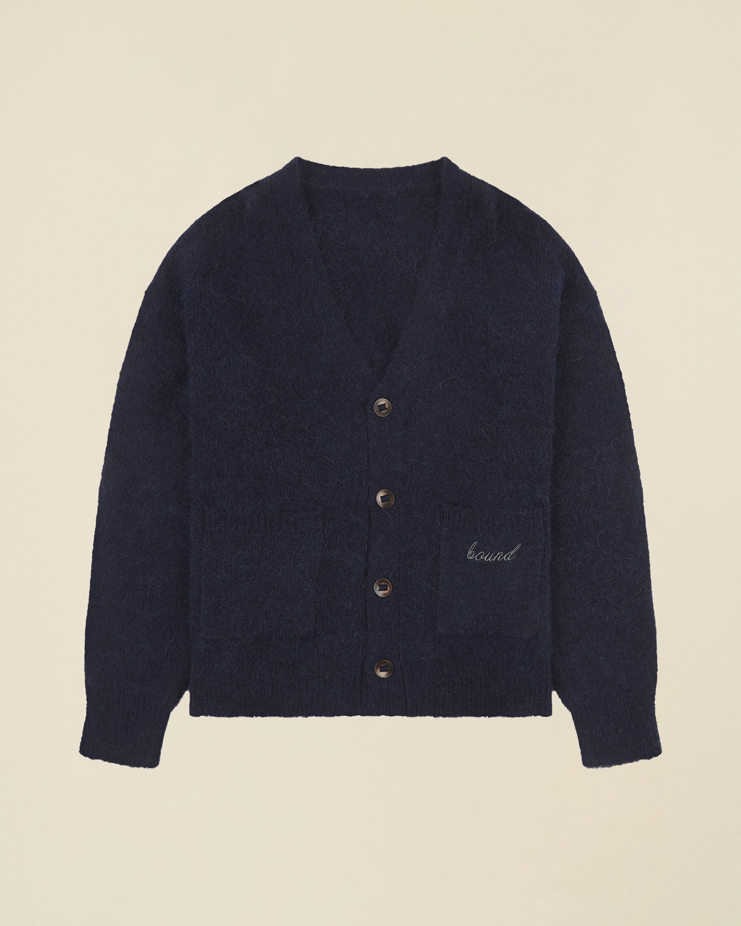 PARKER ALPACA CARDIGAN - NAVY