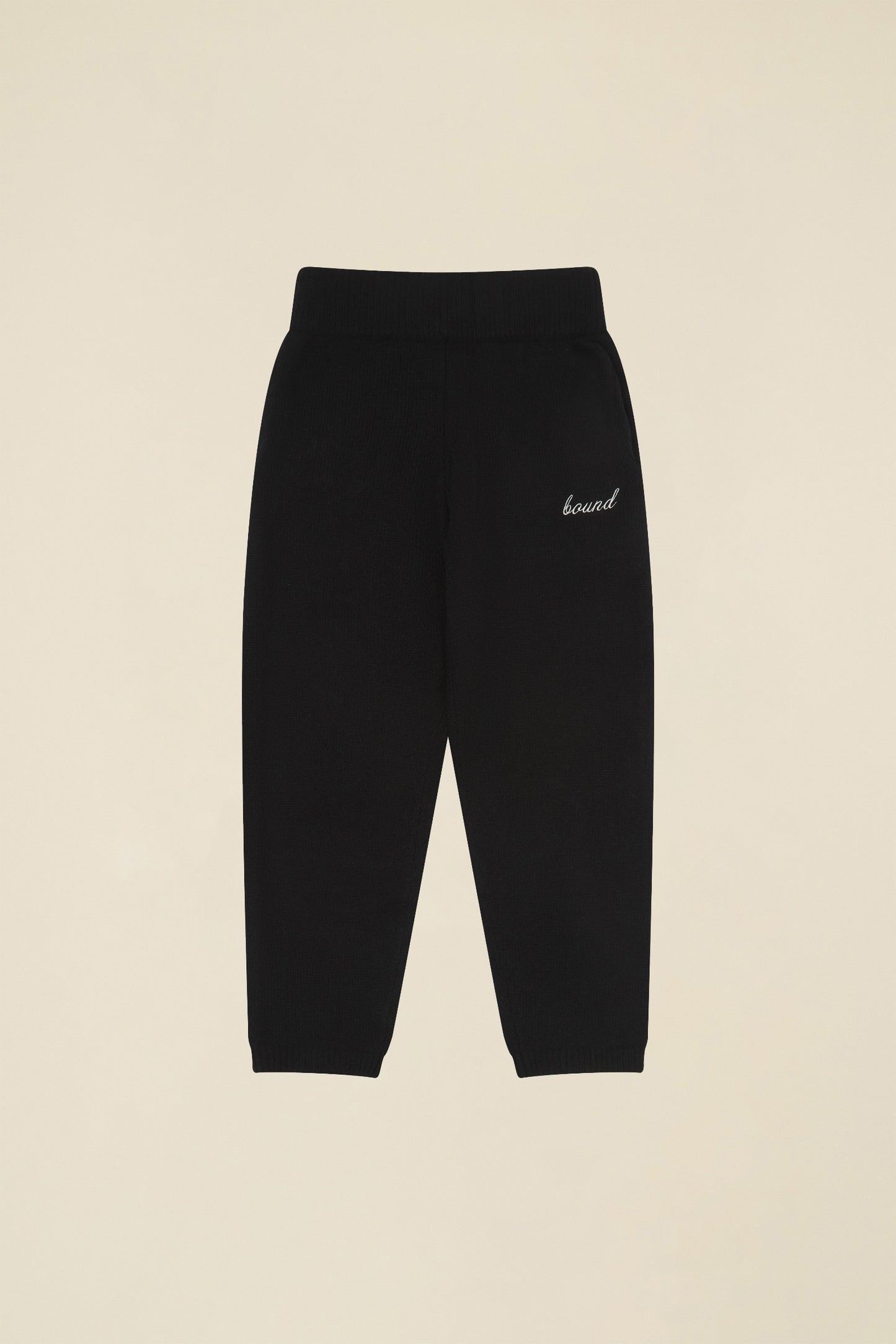 MOHAIR SWEATPANTS - BLACK
