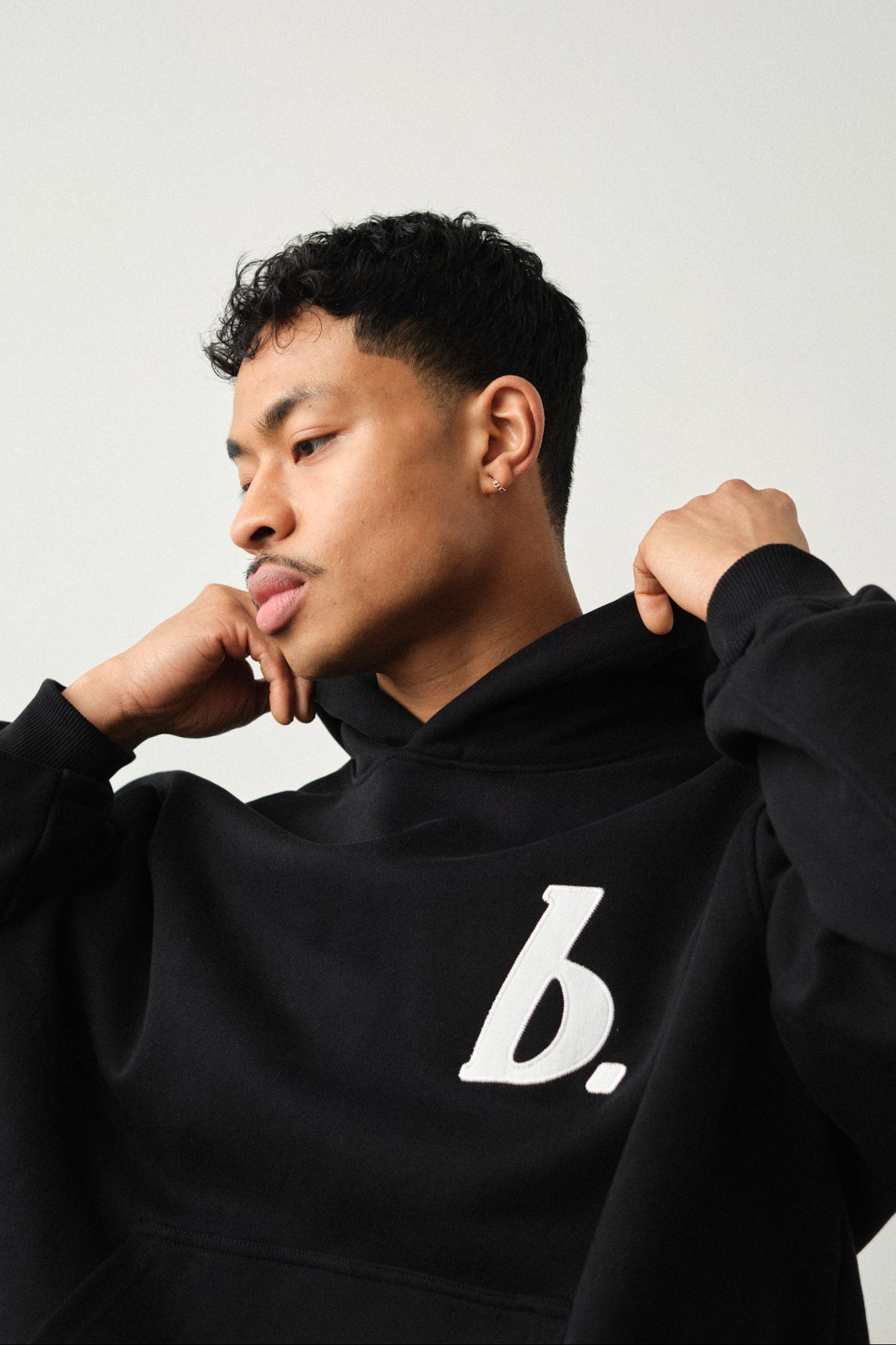 STAMP HOODIE - BLACK