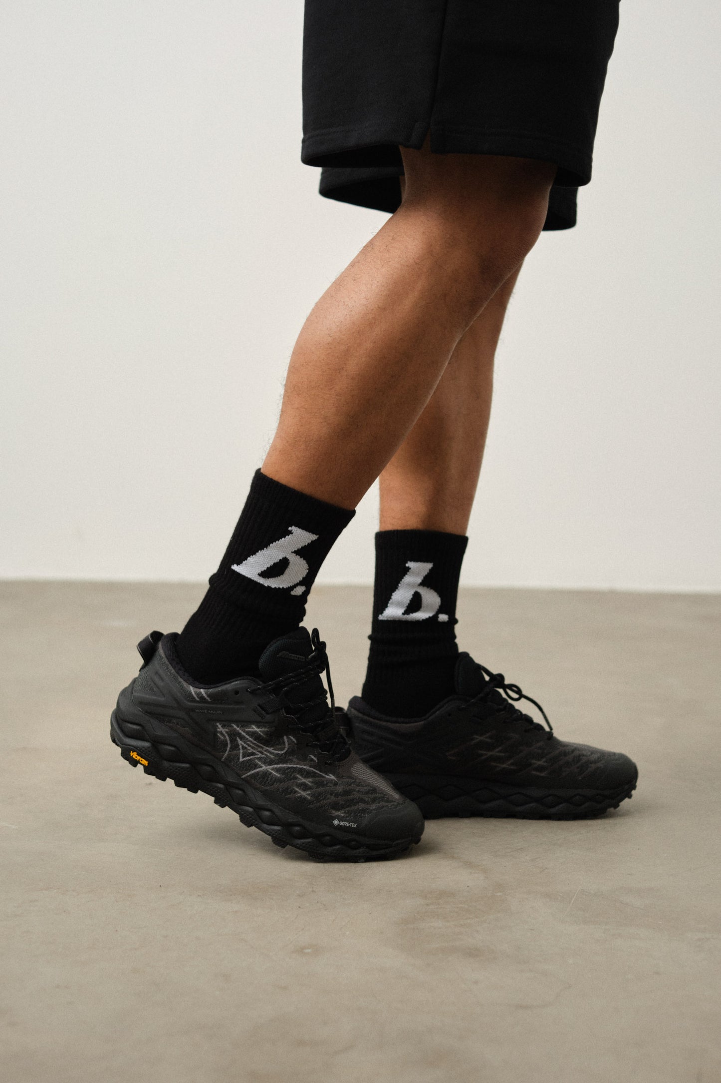 STAMP SOCKS 3 PACK - BLACK/ECRU/GREY