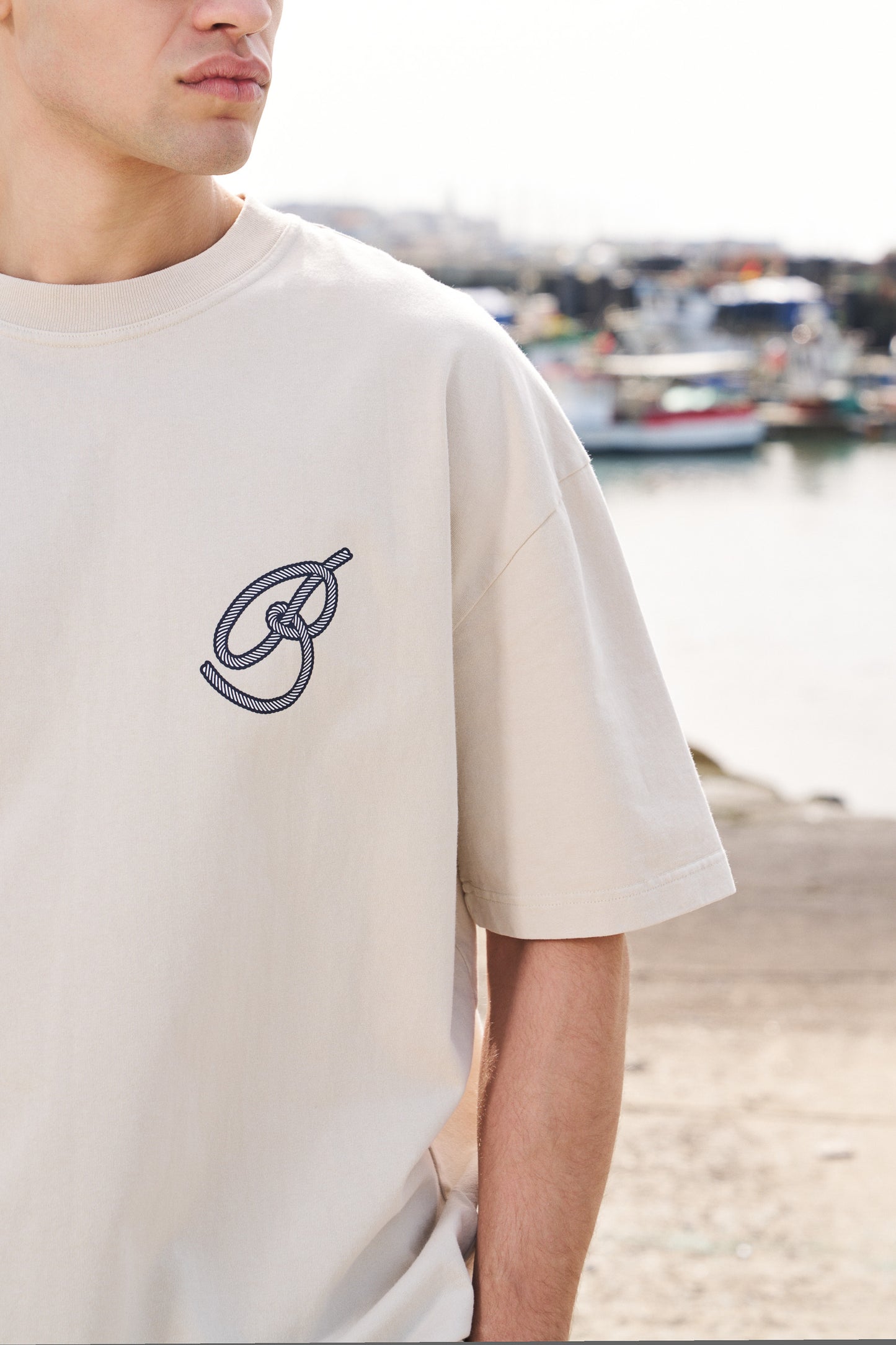 MARINE TEE - WASHED SAND