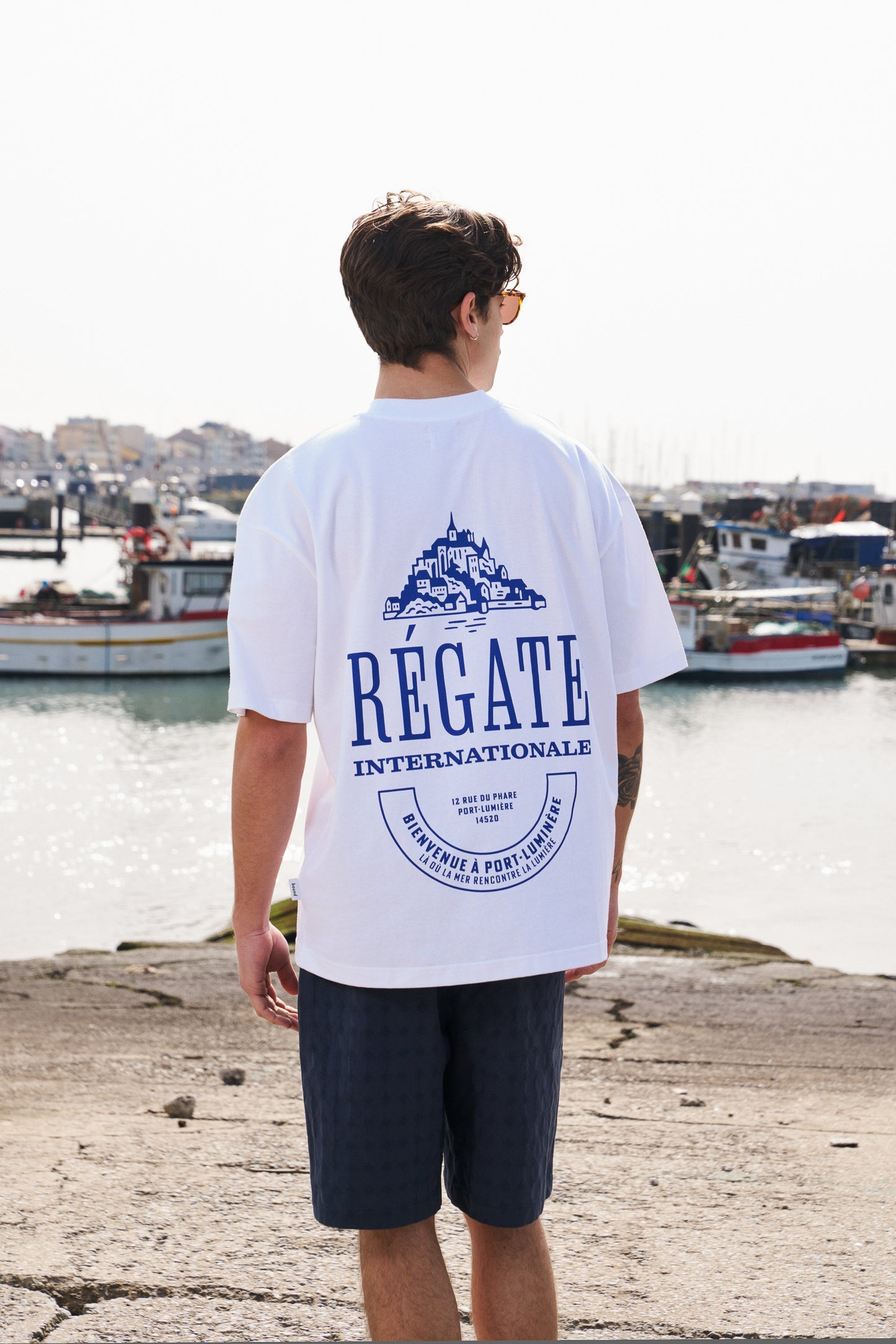REGATE PORT TEE - WHITE