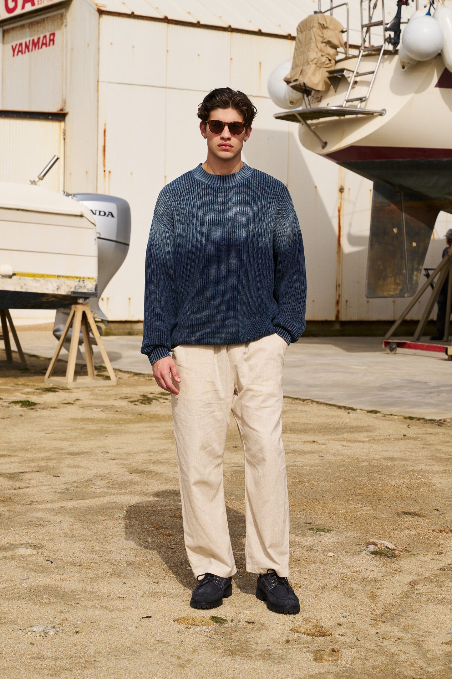 SPRAY WASH KNIT - MIDNIGHT BLUE