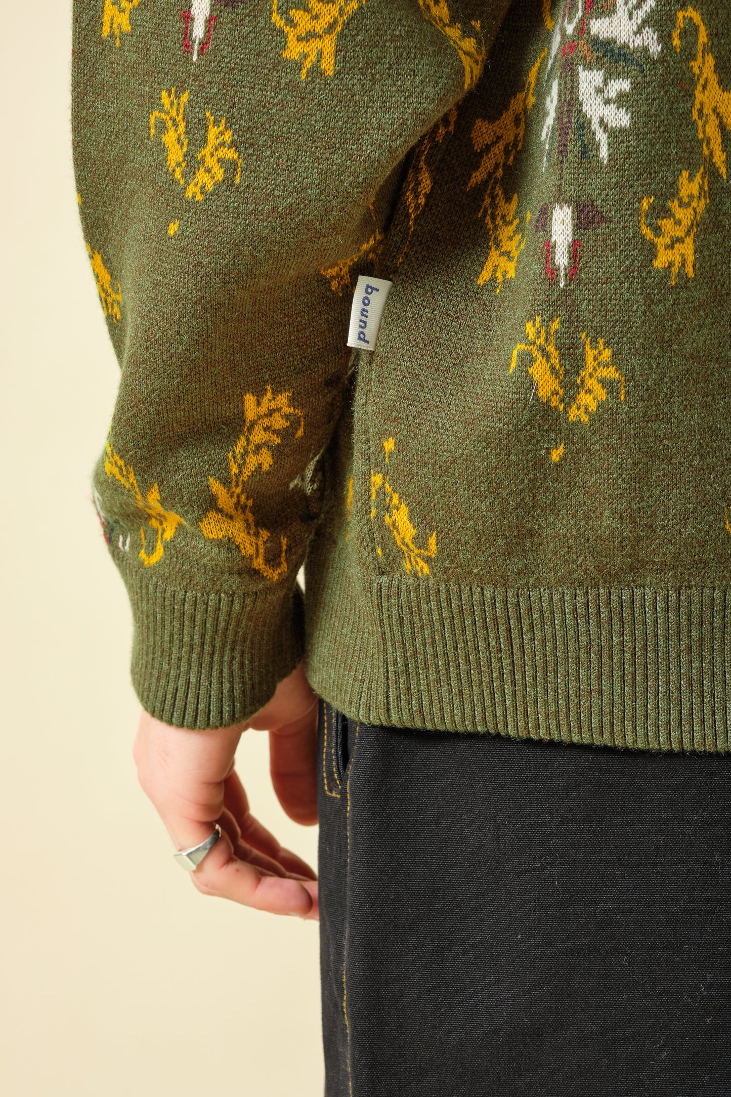 SAMSON CARDIGAN - MOSS GREEN