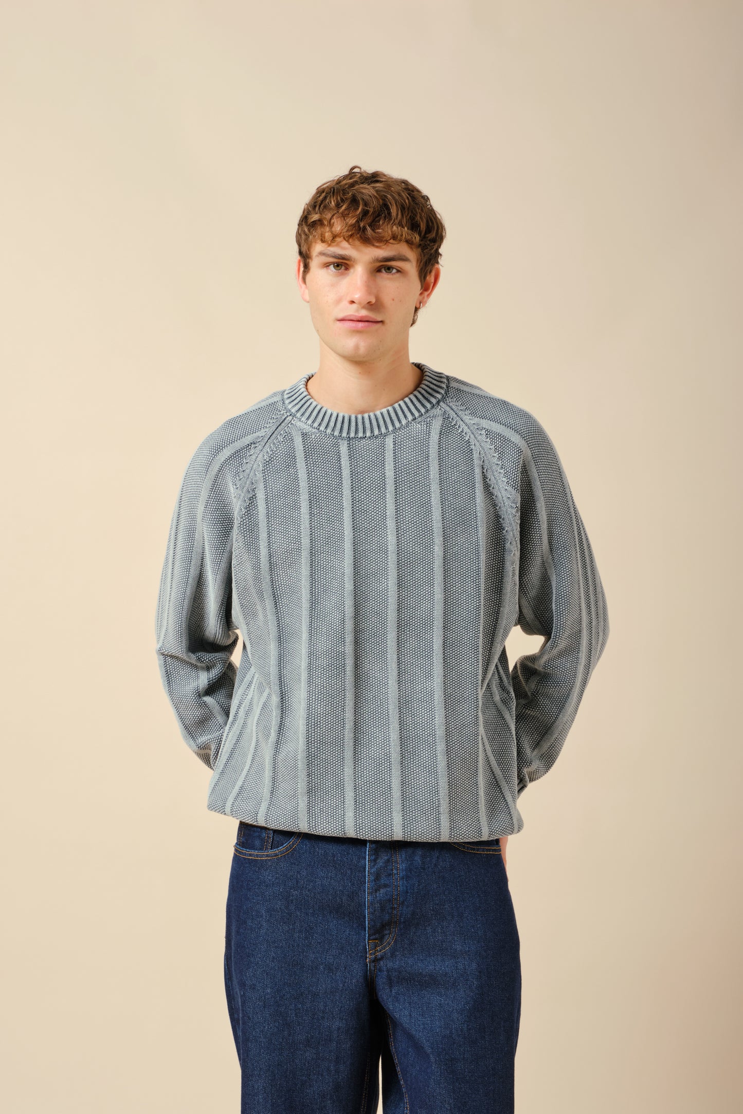 MELVIN WASHED SWEATER - JADE
