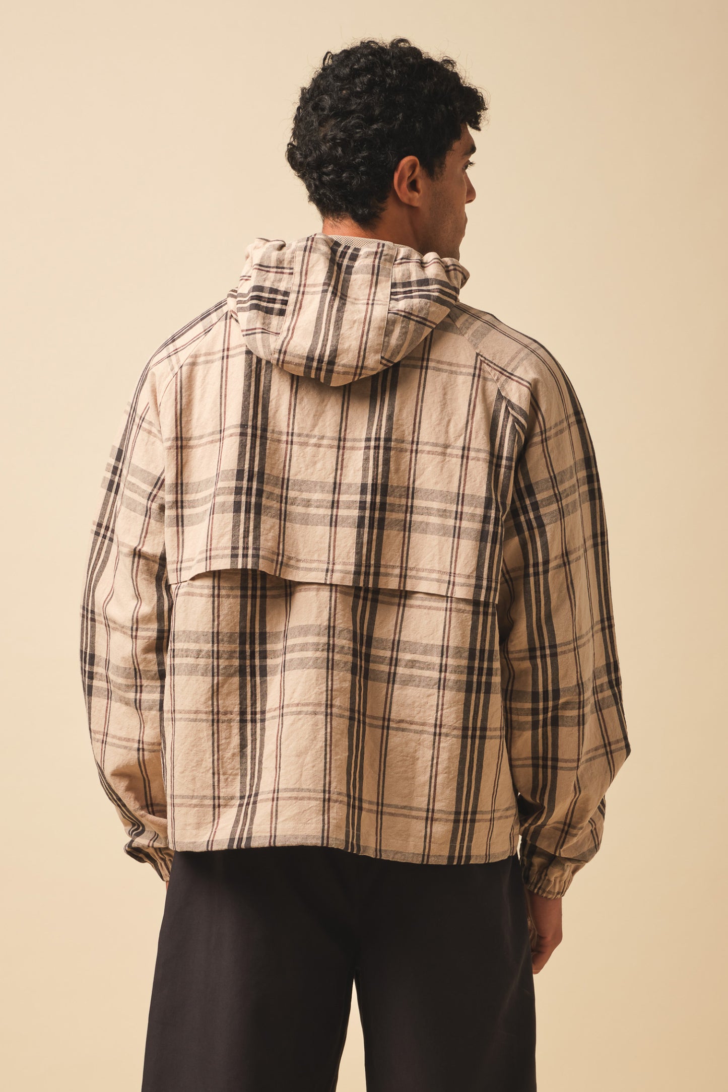 DESERT PATTERN LINEN WINDBREAKER