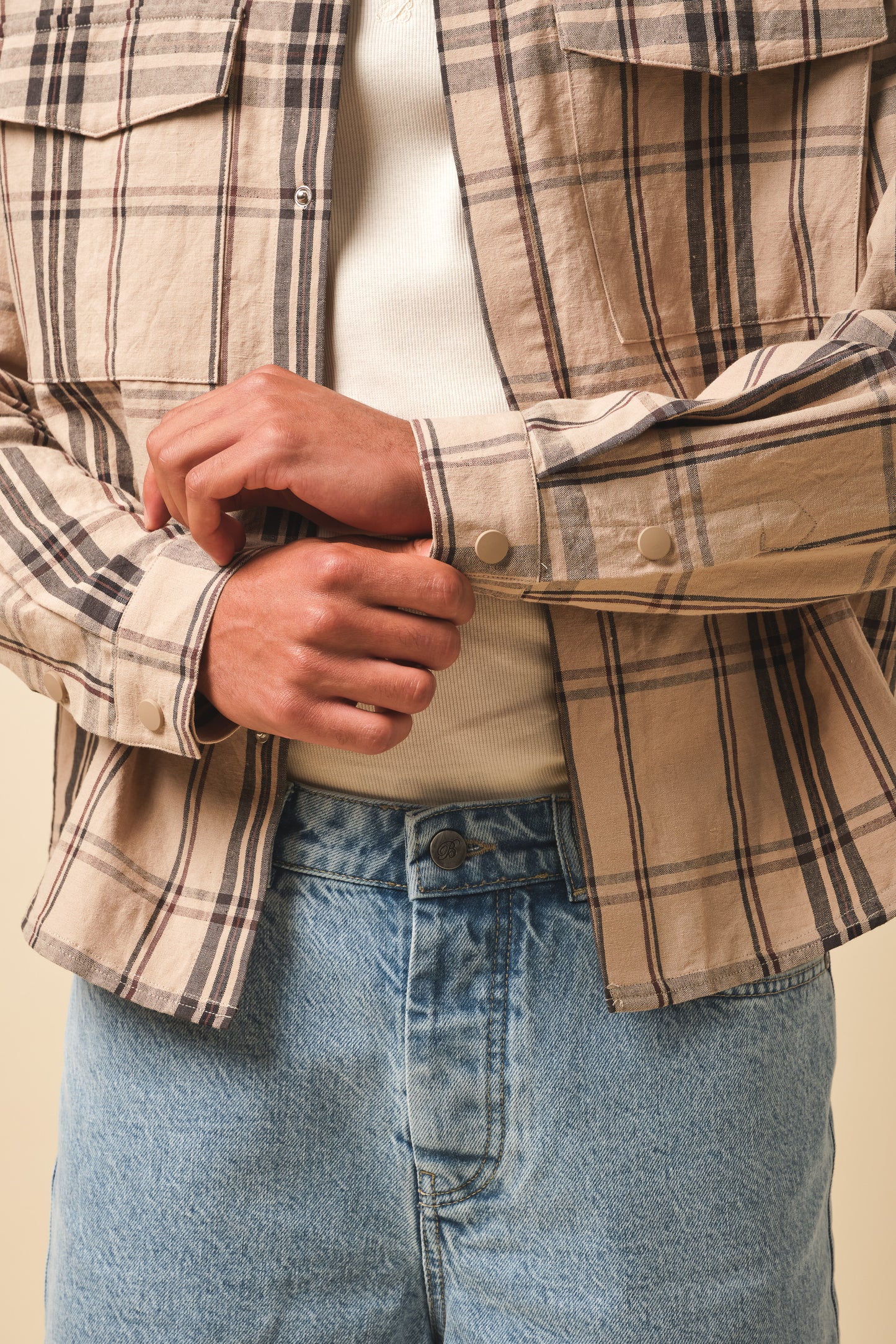 DESERT PATTERN LINEN SHIRT
